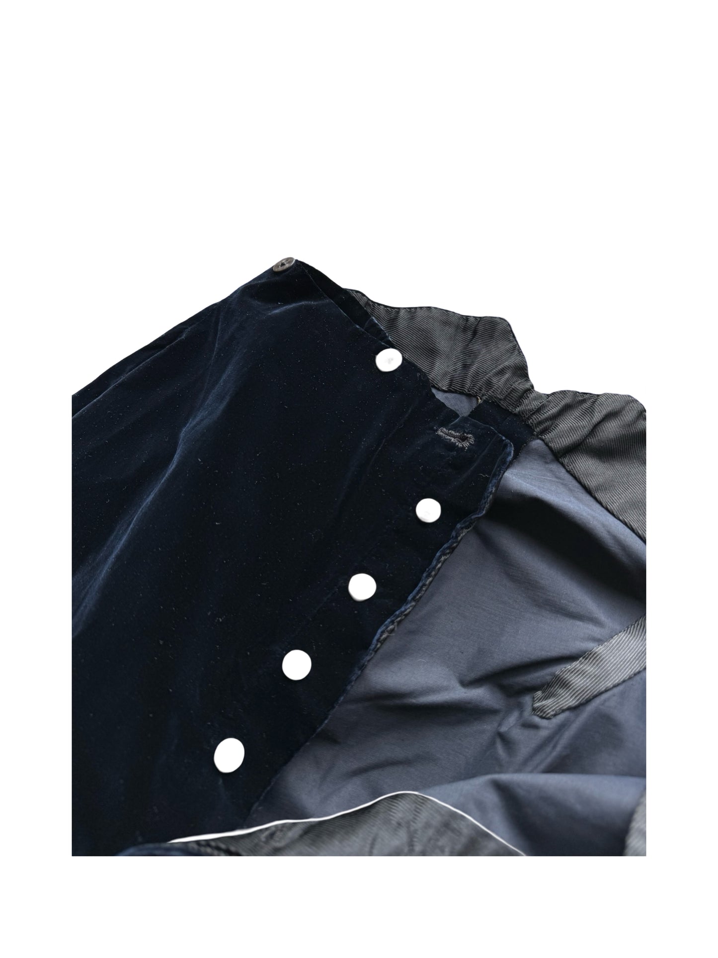 Bespoke Hill Brothers Edwardian Midnight Blue Velvet Court Suit 36” / W32”