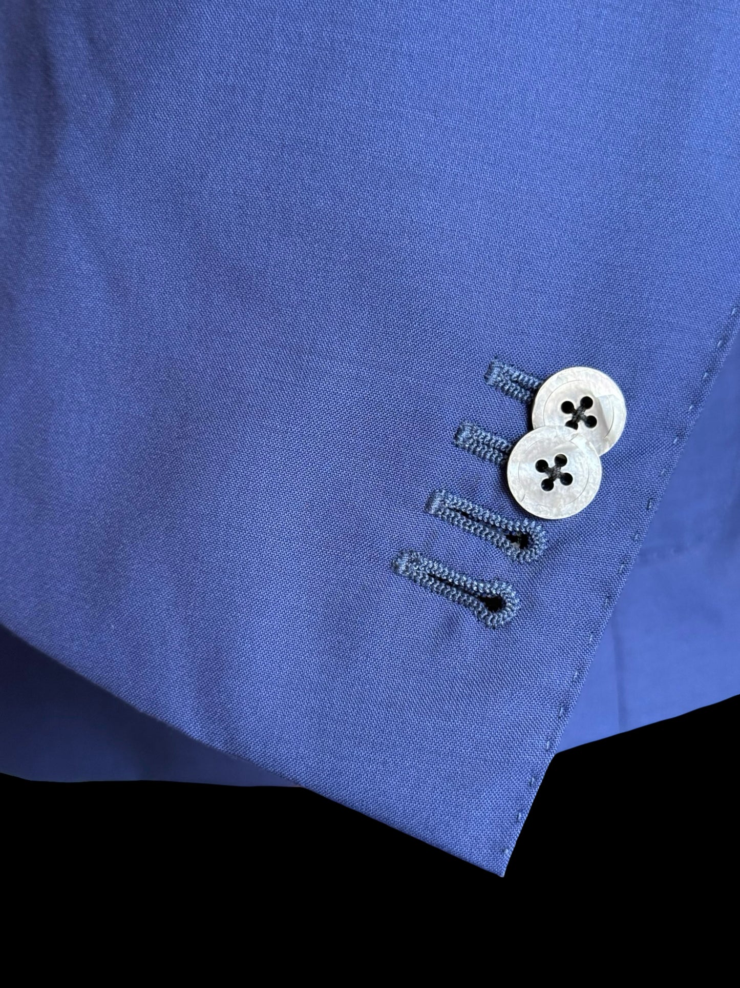 Corneliani Su Misura Royal Blue Suit 48R / W44R MTM Bespoke 15.75 Micron