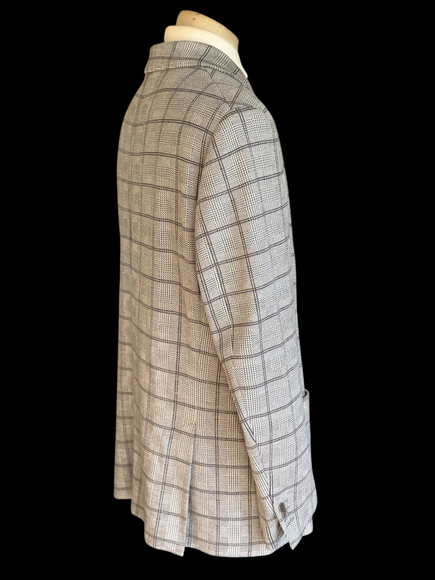 Men’s Brioni Jersey Cotton Silk Sportcoat XXL Slim Fit Glen Plaid Check RRP £5k