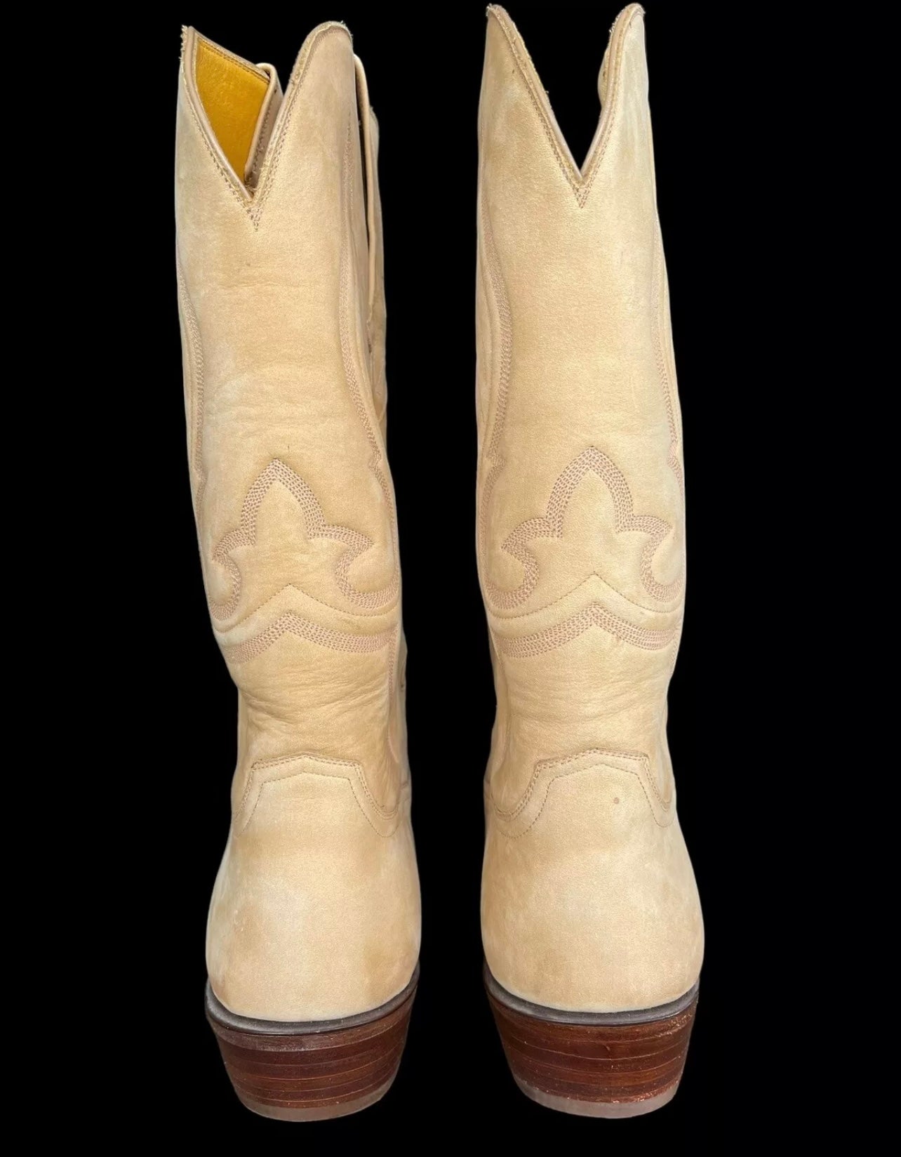 Bespoke Mens Stallion Cowboy Boots UK8 Tooled Custom Western 12”