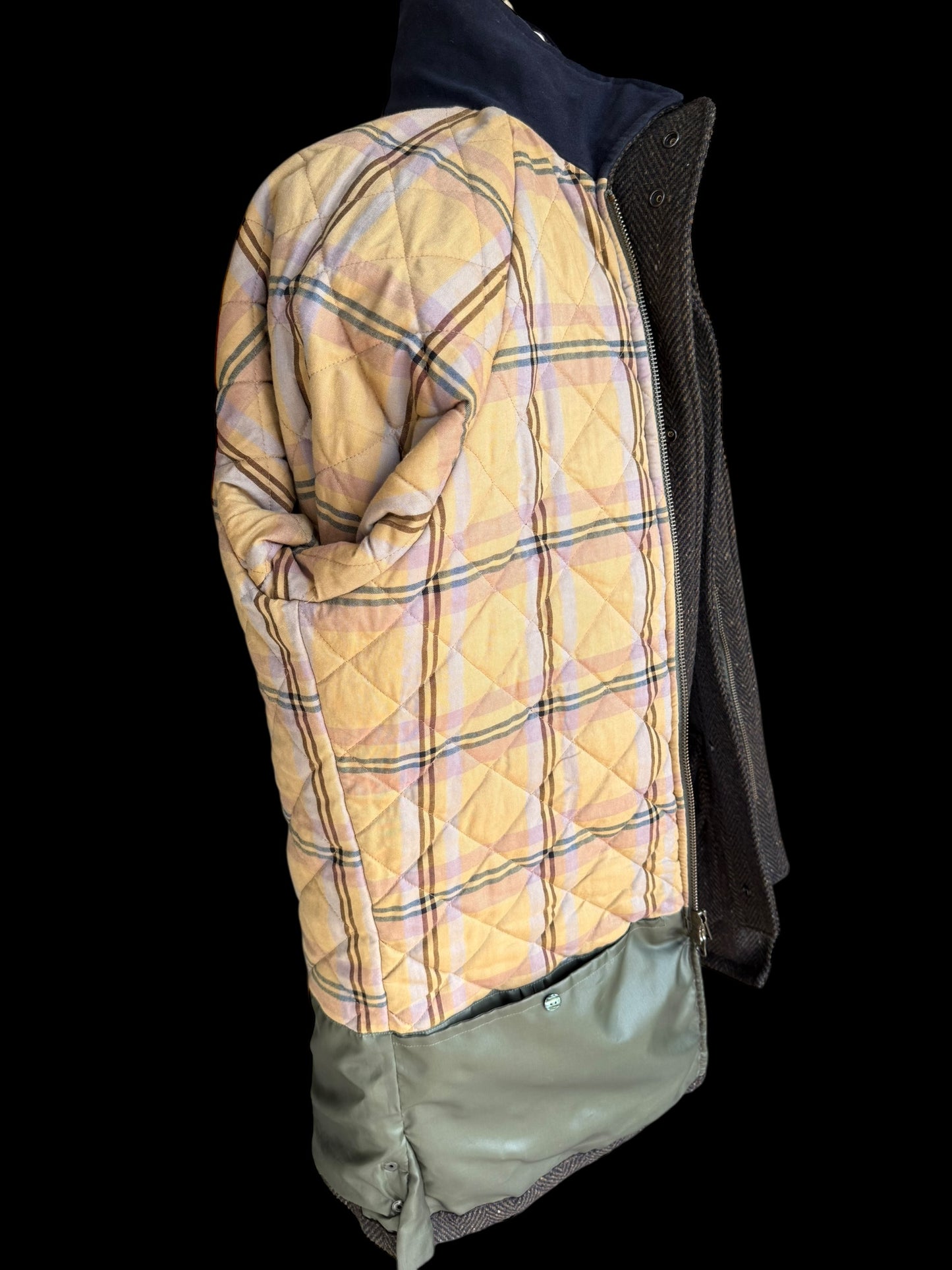 Men’s Magee Tweed Shooting Coat Size 46 Herringbone Flecked Tweed Hunting