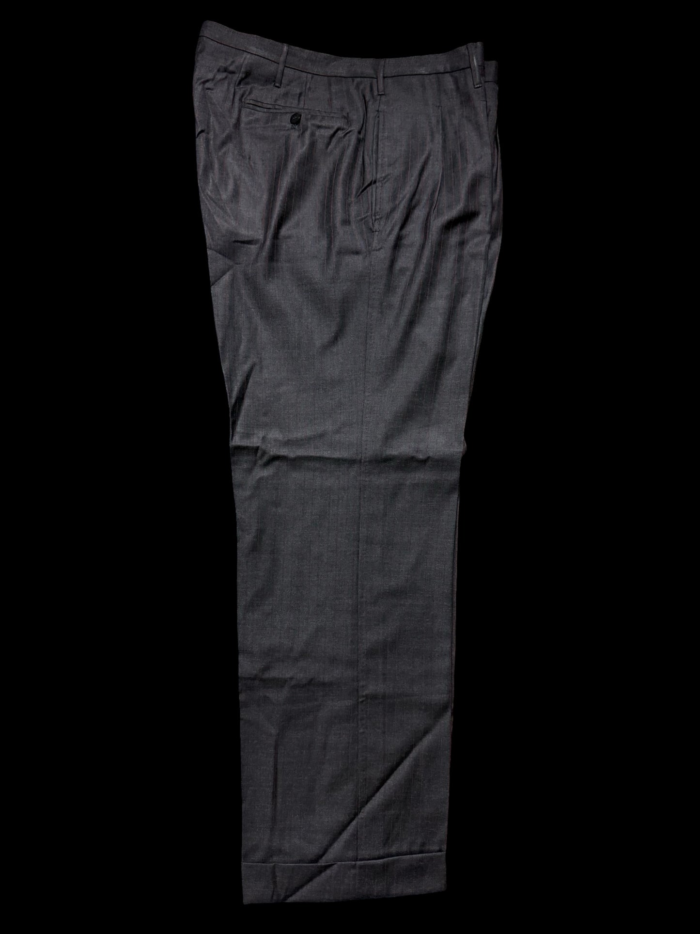 Bespoke Tommy Giulio Caraceni Grey Red Pinstripe Suit 42S/ W34” Sartorial
