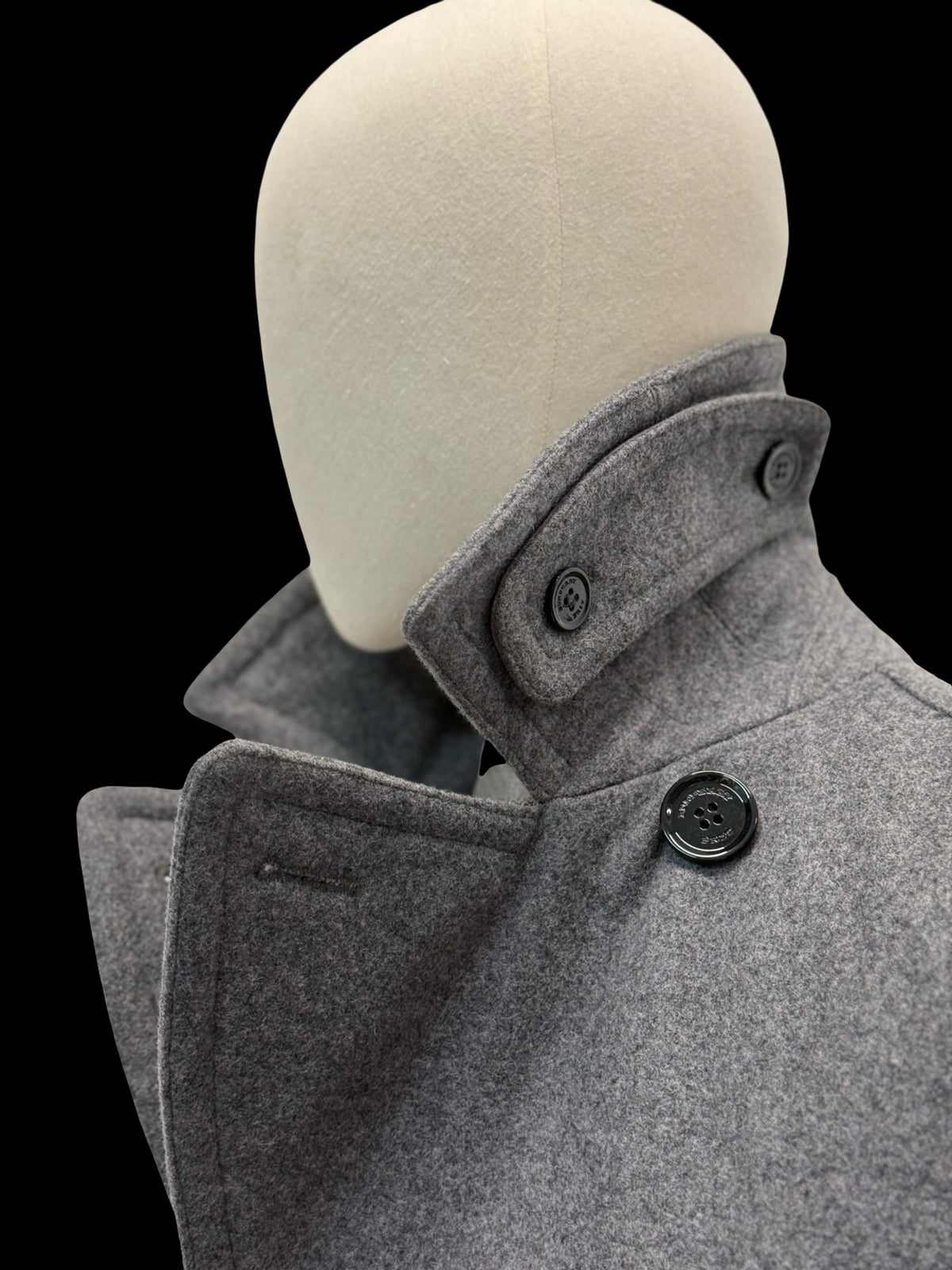 Men’s Burberry Brit Double Breasted Grey Peacoat Size XS RRP £1790