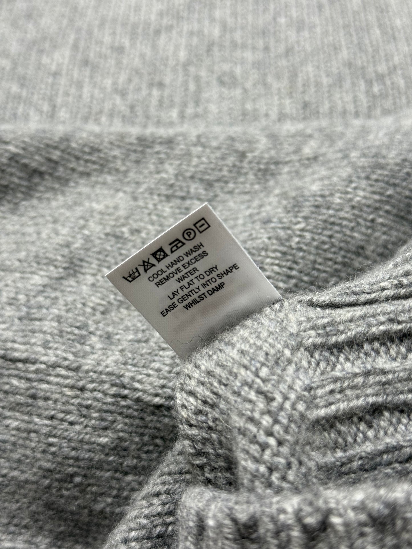 BNWT Malloch’s Linton Roll Neck Jumper Small Superfine Wool Grey RRP £185