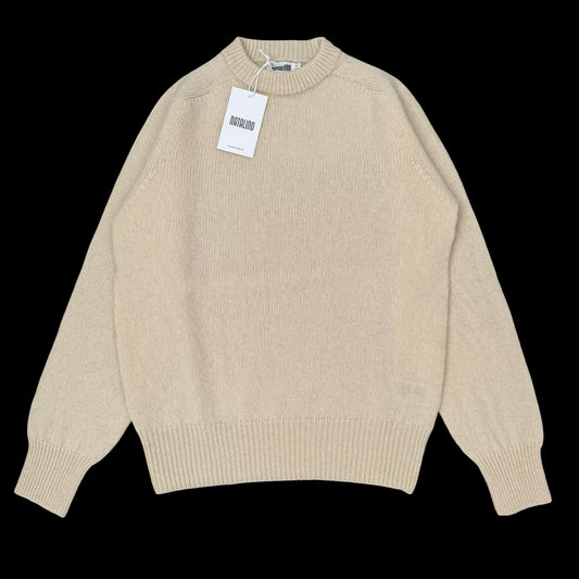 BNWT Natalino Shetland Wool Crew Neck Jumper Vanilla RRP £160