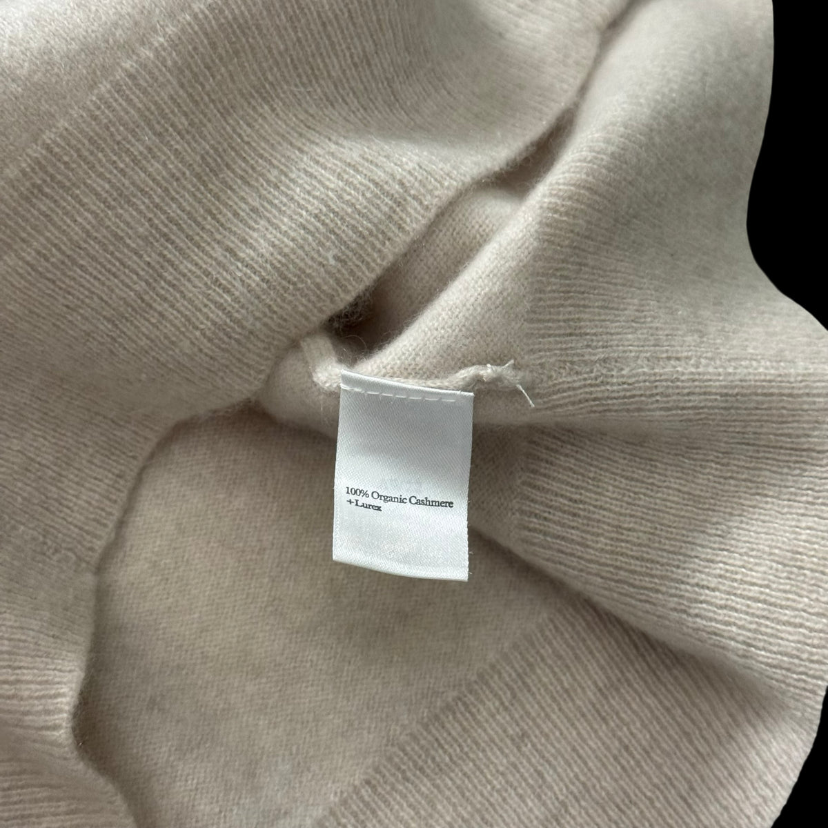 Women’s N Peal Beige Cashmere Full-Zip Jumper Large RRP £325