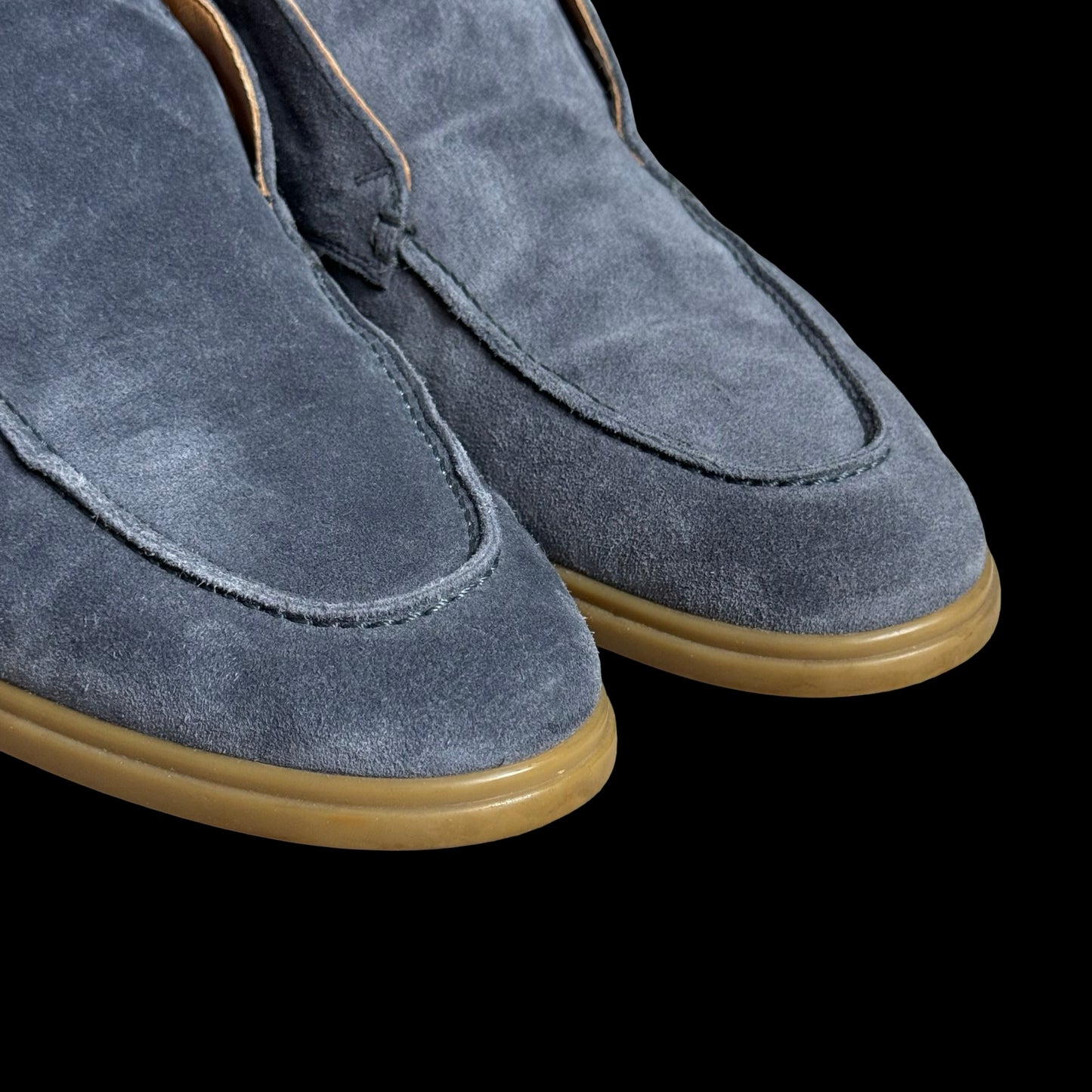 Men’s Stemar Suede Chukka Ankle Shoes UK 7.5 Blue Made In Italy