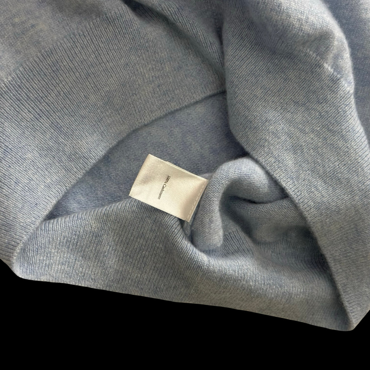 Women’s N Peal Light Blue Cashmere Short Sleeve Jumper Large RRP £250