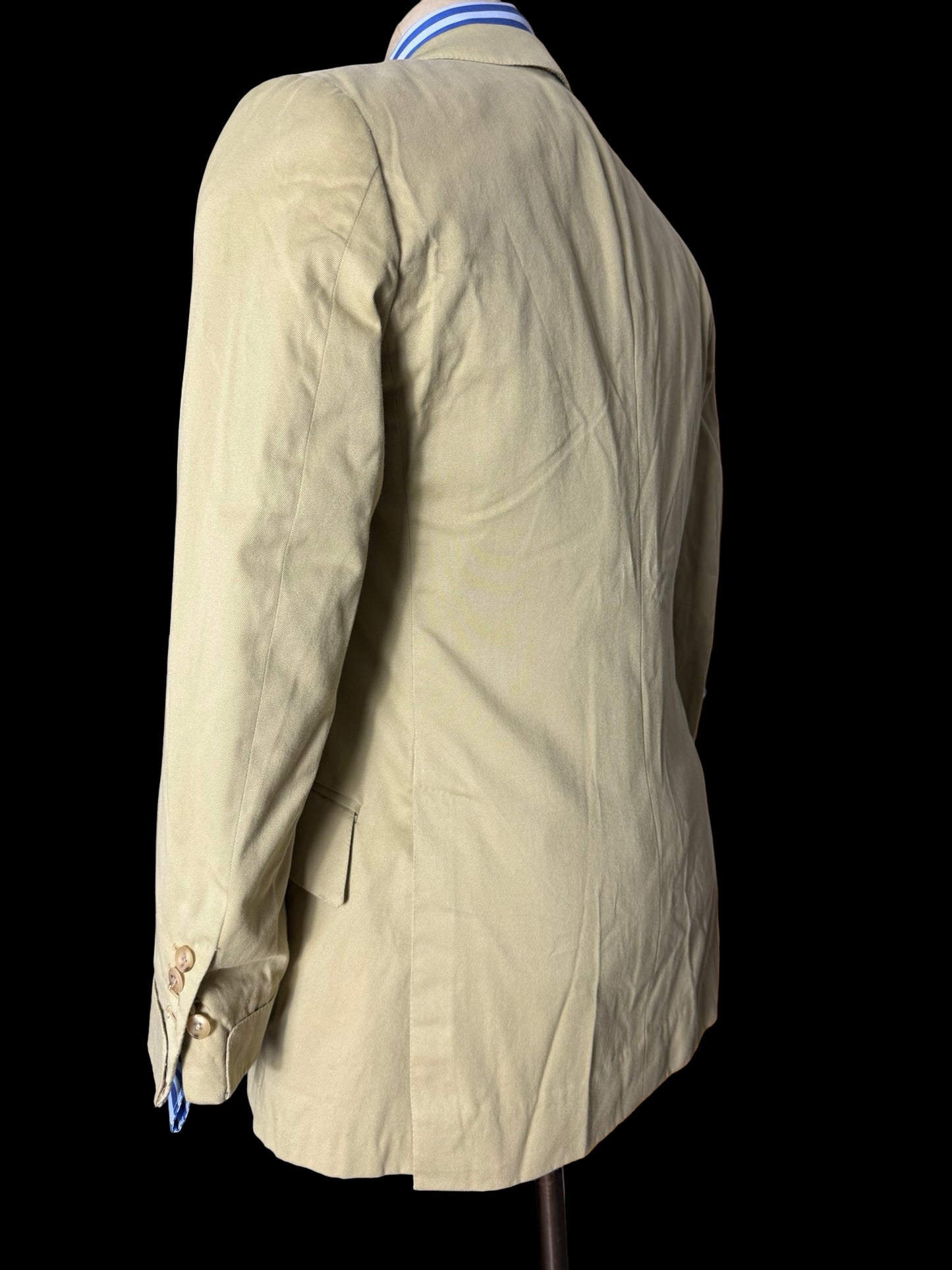 Bespoke Jones Chalk Dawson Meyer Mortimer Gabardine Twill Suit 37S / W32-34S