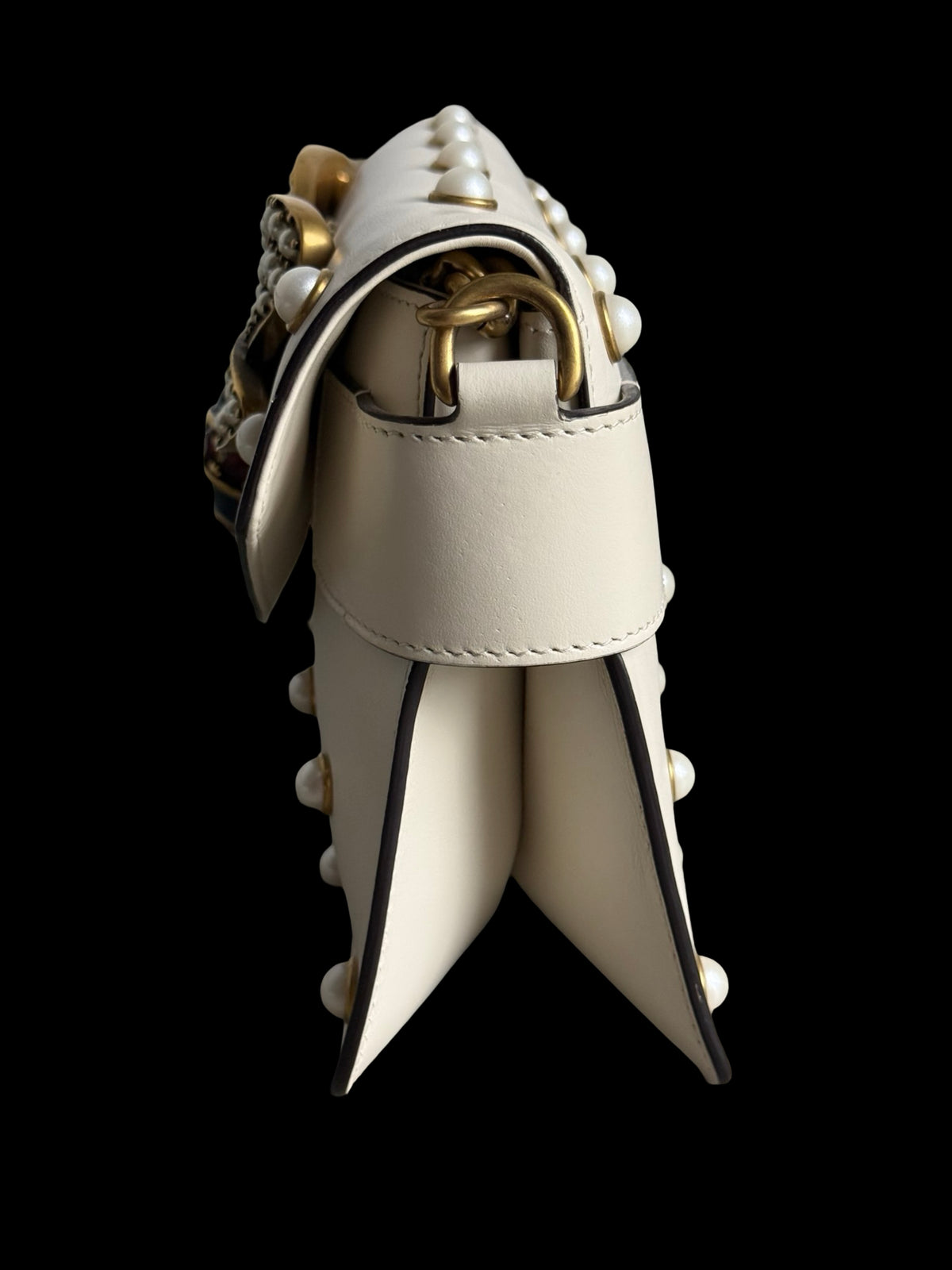 Gucci Queen Margaret Broadway Shoulder Bag Bee Pearls RRP £2250