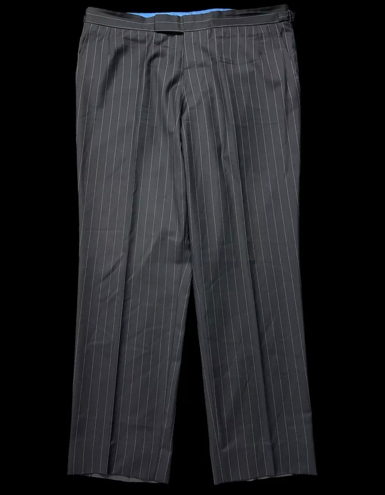 Richard James Savile Row Bespoke Double Breasted Suit 46L / 39x31.5” Pinstripe