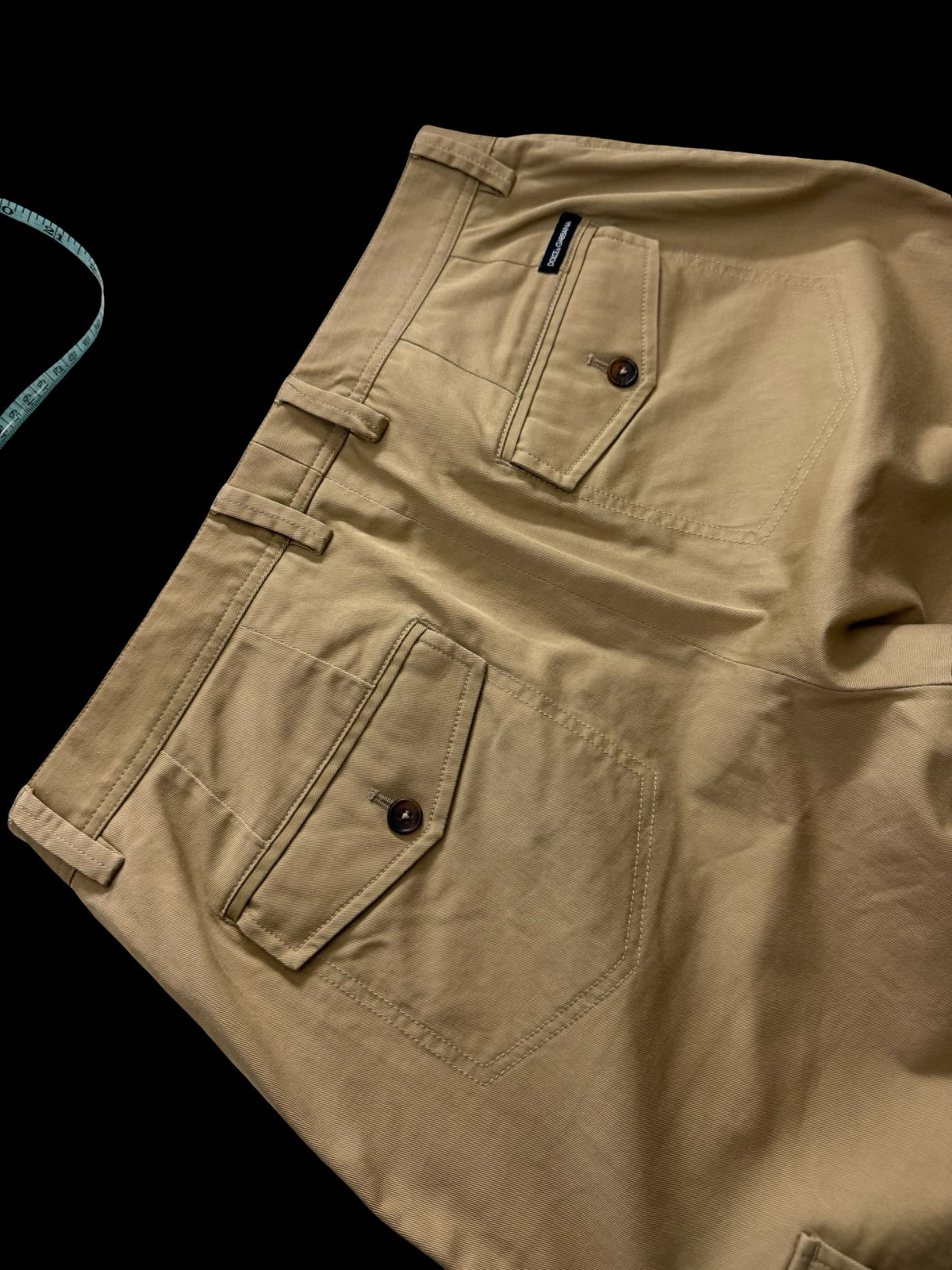 Women’s Dolce & Gabbana Khaki Cargo Trousers IT46 UK14 Zip Hem
