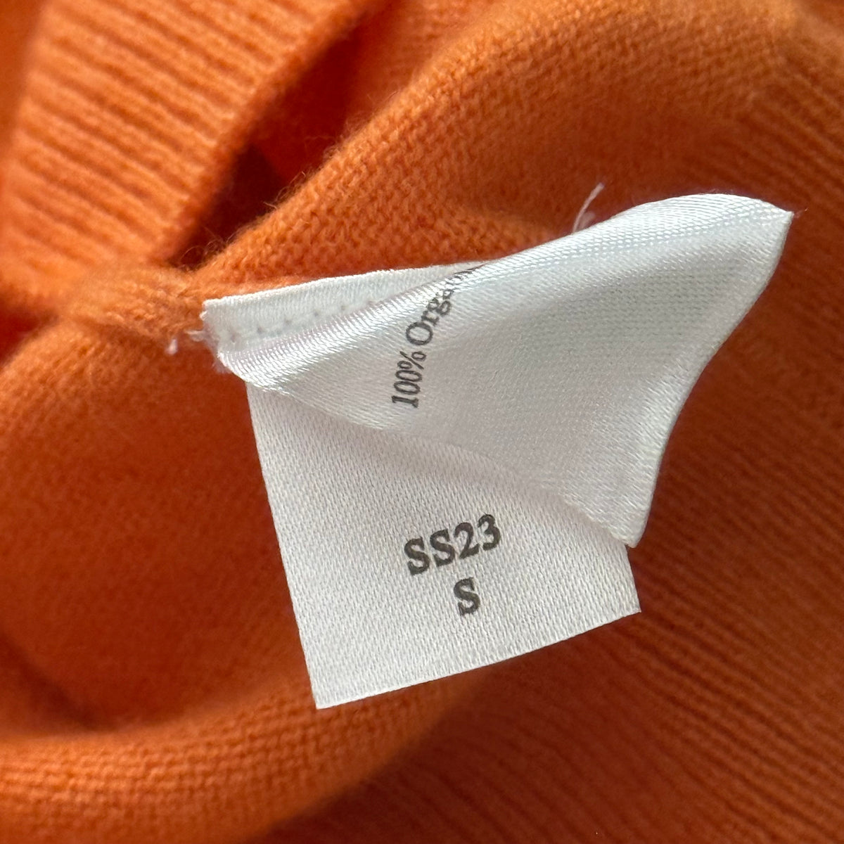 Women’s N Peal Orange Cashmere Jumper Large RRP £300 SS23