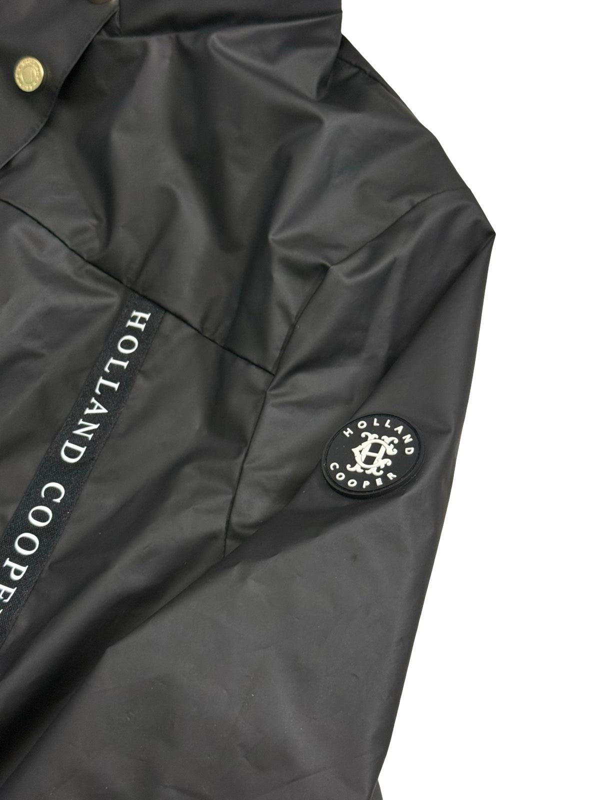 Holland & Cooper Black Rain Coat Mac Size XL RRP £199