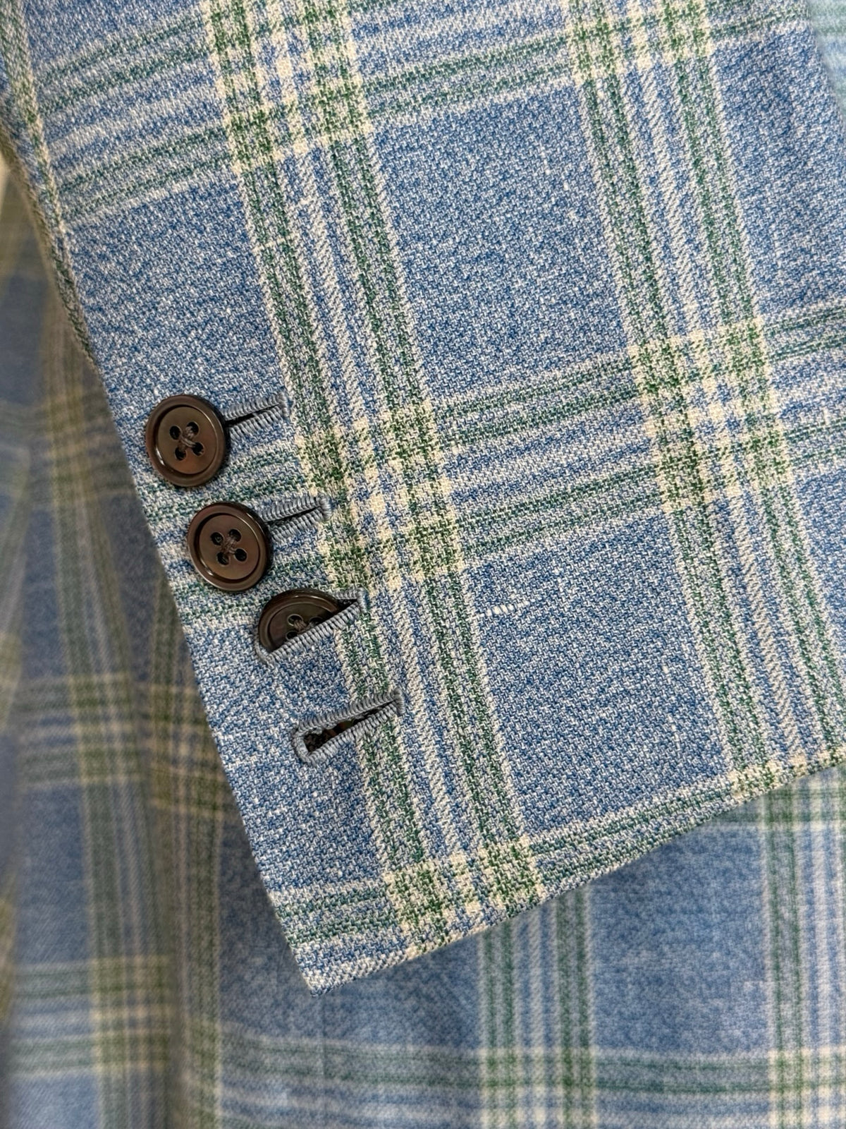 Bespoke John Kent (Kent Haste) Sport Coat 44L Light Blue Savile Row