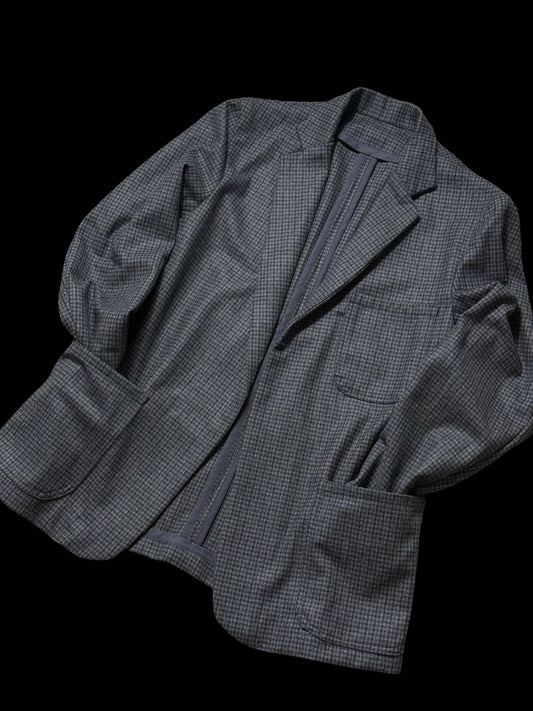 Barrington & Ayre Fox Brothers Flannel Blazer Sport Coat 38S Gingham Check