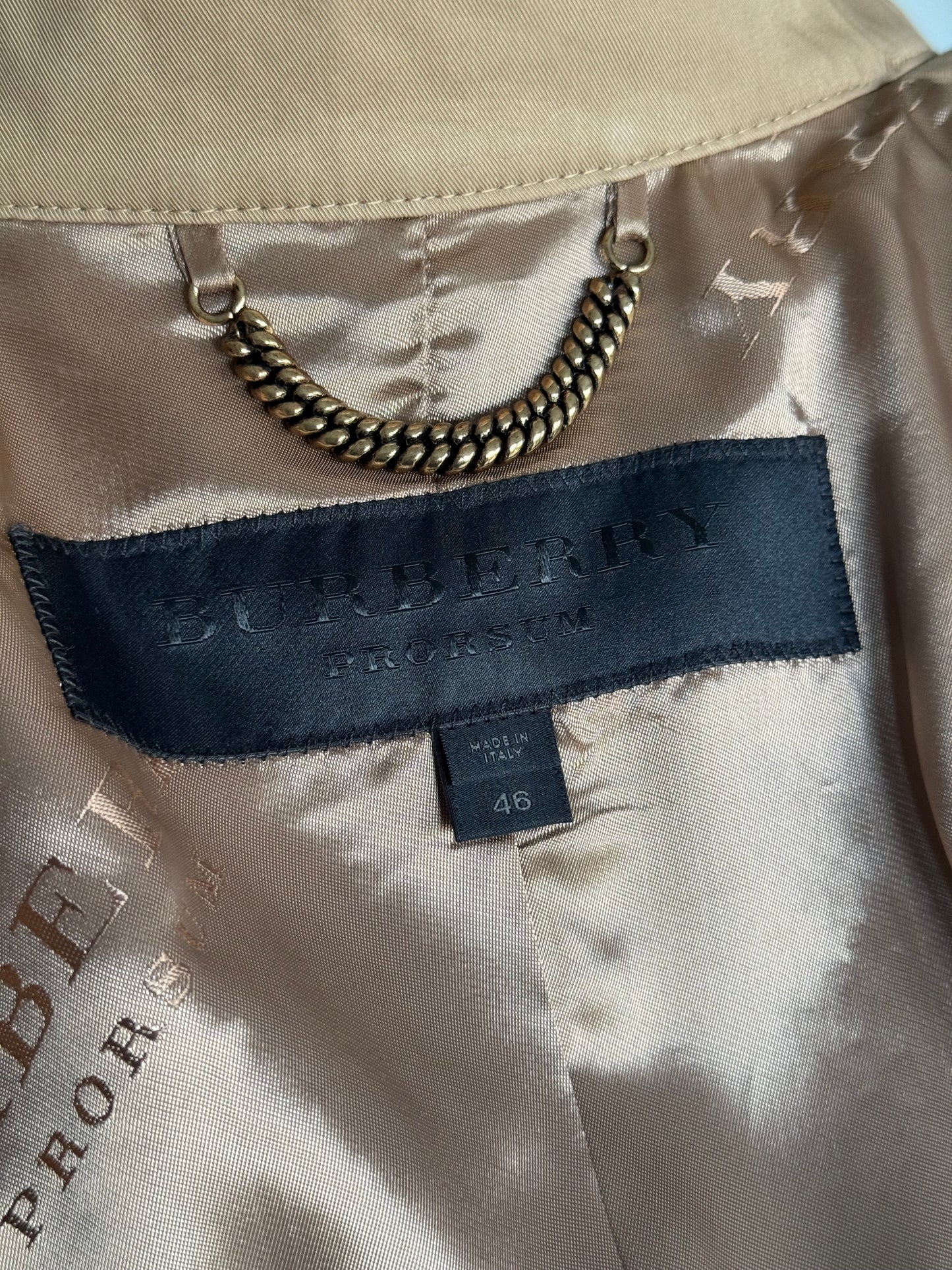 Women’s Burberry Prorsum Rider Jacket 46 Peplum Tweed Panel Runway