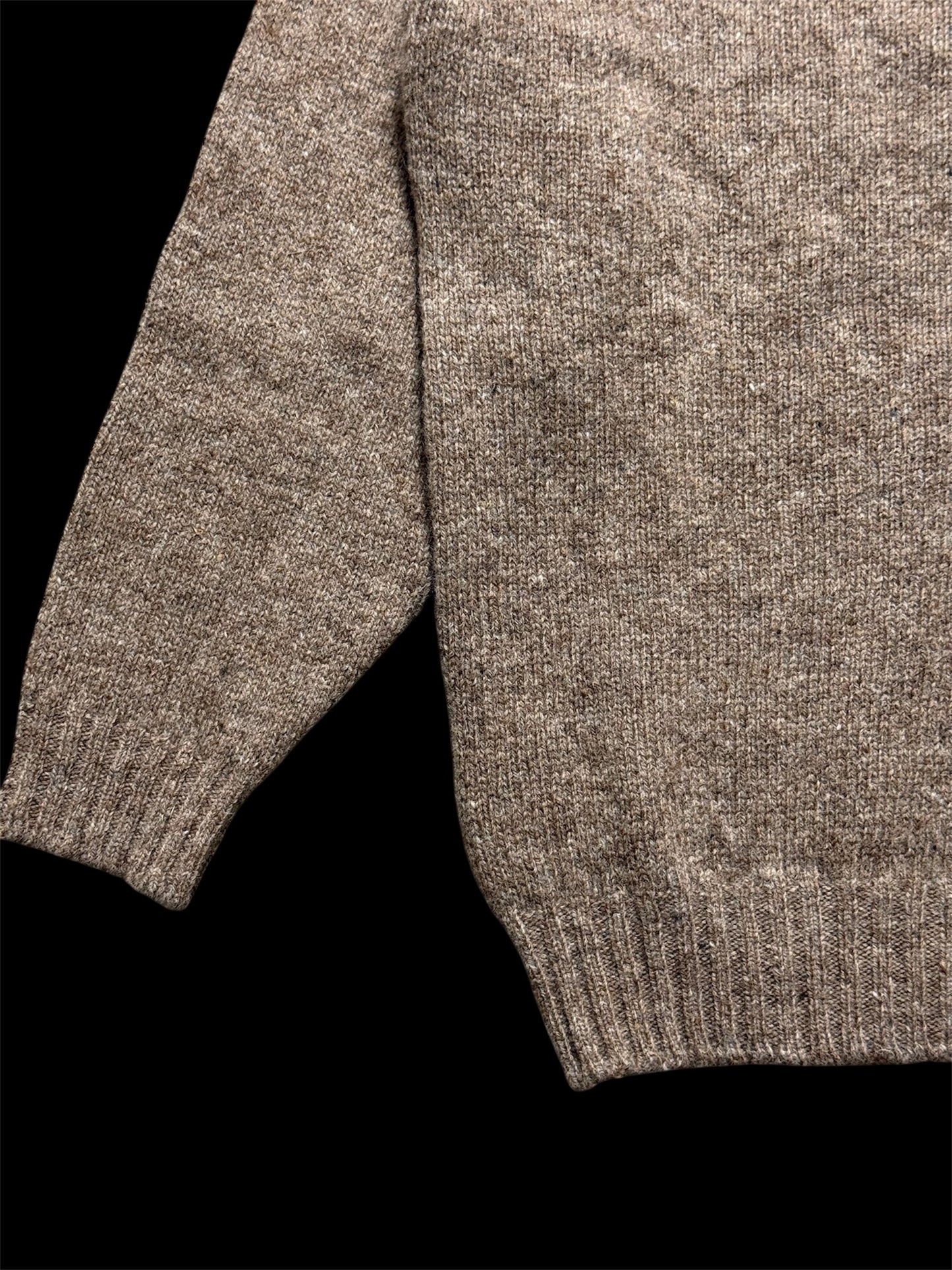 BNWT Malloch’s Wreay Shetland Wool Crew Neck Jumper Small Nutmeg Brown RRP £205