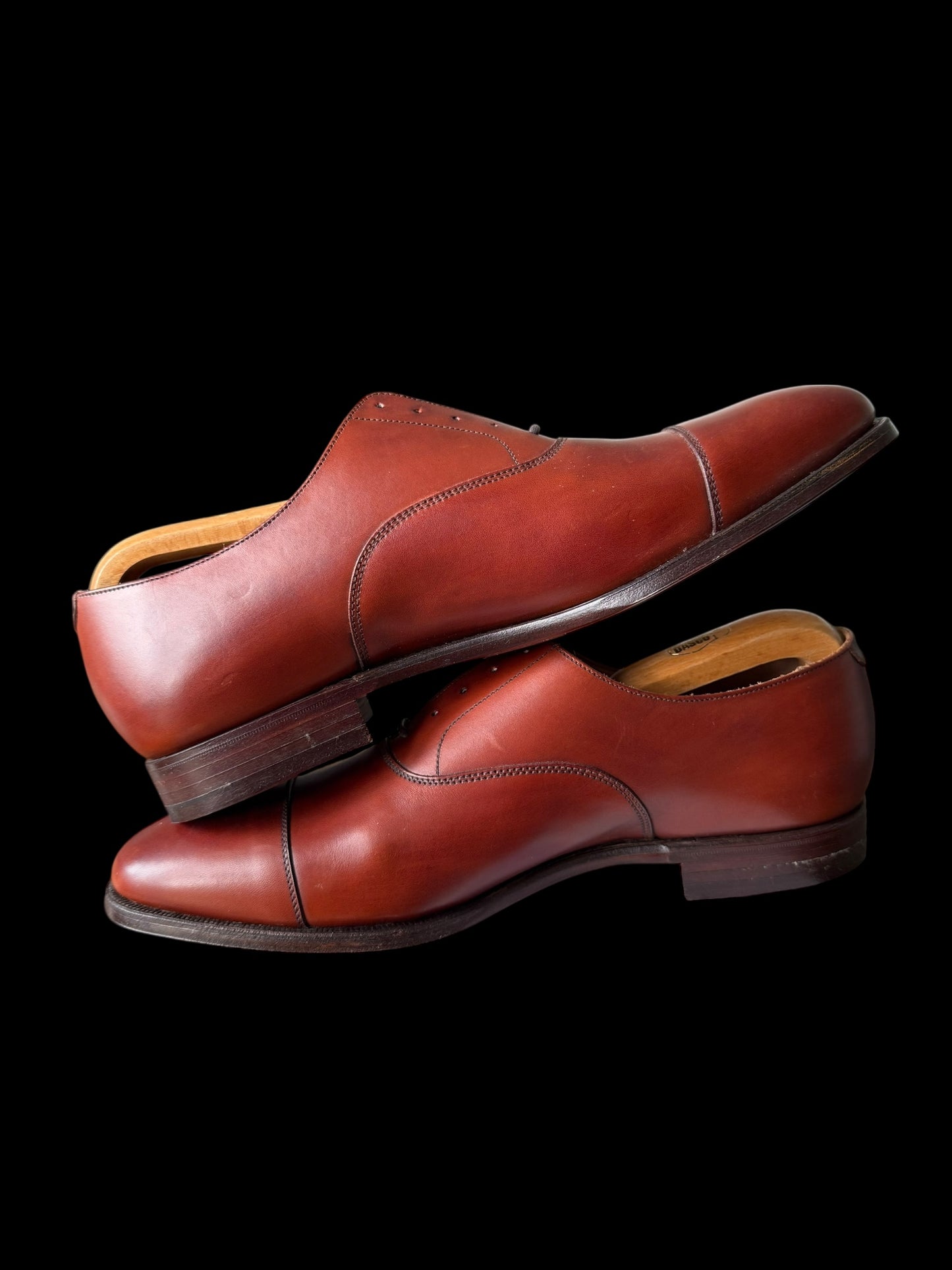 NEW Men’s Shipton & Heneage Calf Oxford Derby Shoes UK10 Tan Brown RRP £485
