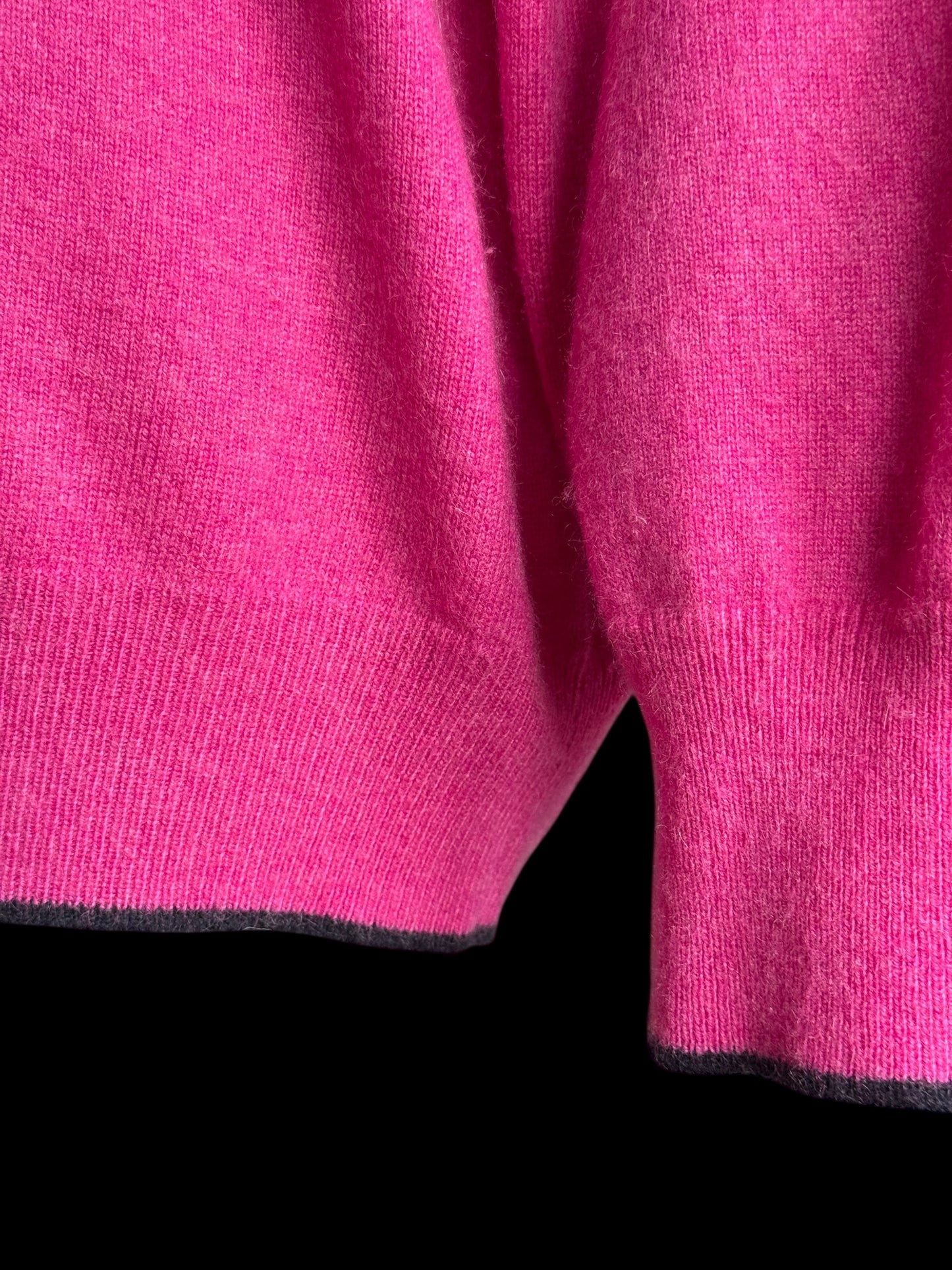 Men’s N. Peal Carnaby 1/4 Zip Cashmere Jumper Pink Size XL RRP £375