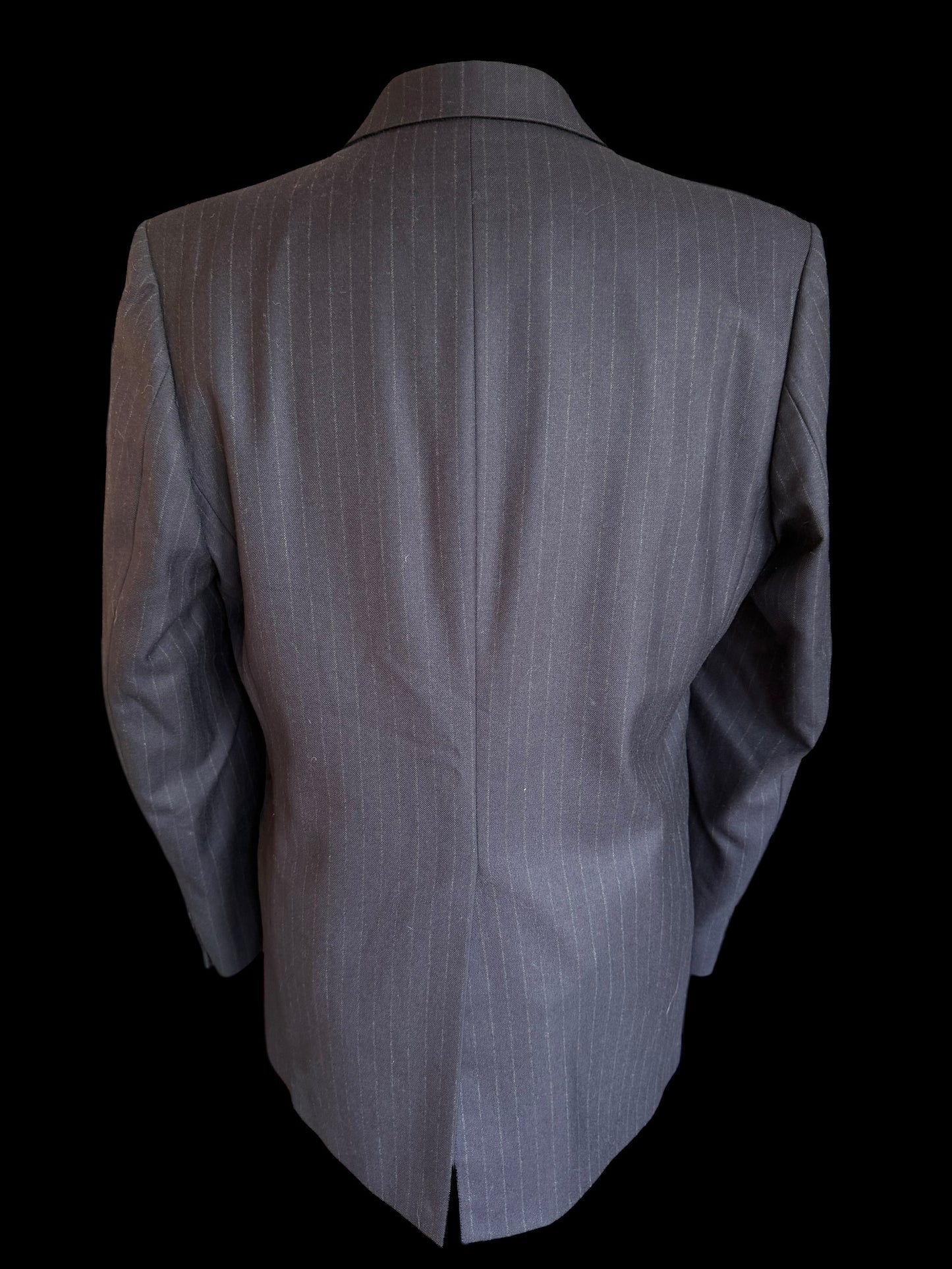 Pakeman Catto Carter Navy Chalk Stripe Suit 40L / W34” Pure Wool RRP £375