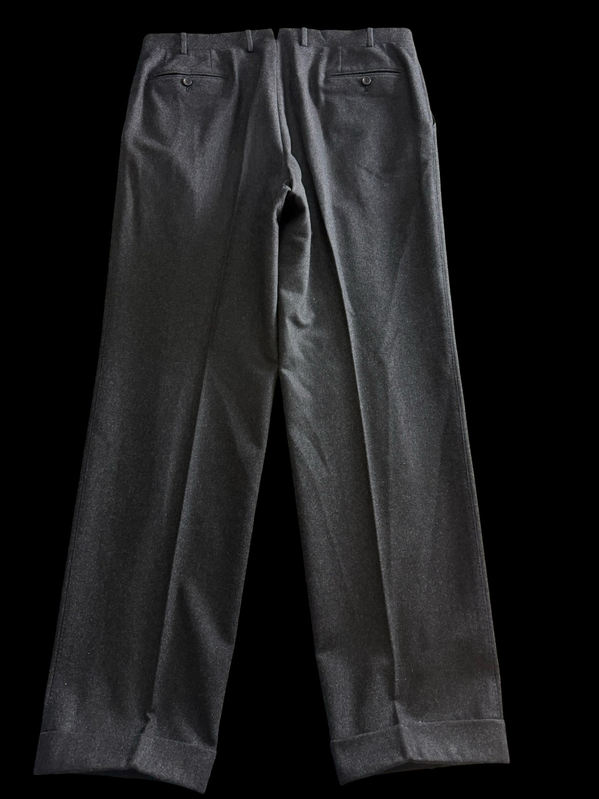 Canali Charcoal Grey Flannel Suit 46L / W38L Silver Label RRP £1.8k