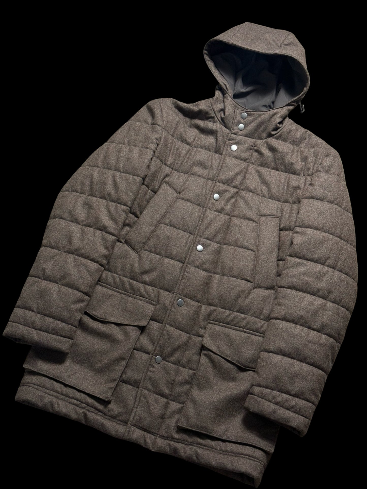 Men’s Barrington & Ayre Drago Rugby Flannel Wool Parka Coat 38-40” RRP £895