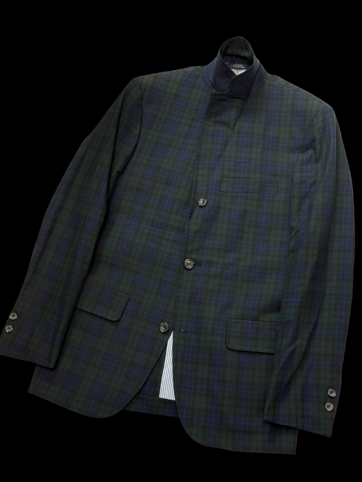 Men’s Brooks Brothers “Own Make” Blackwatch Tartan Sport Coat 36R Made In USA