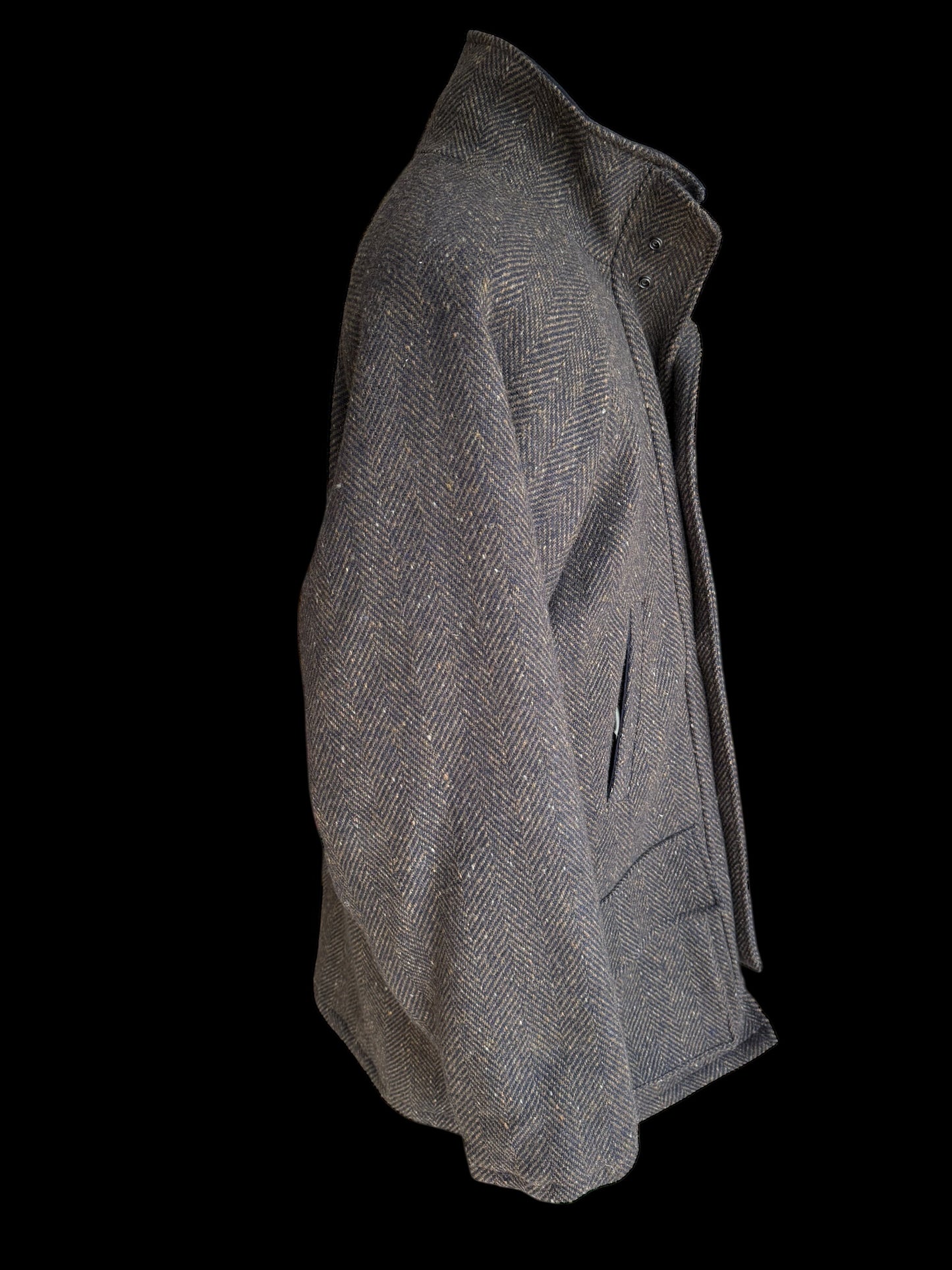 Men’s Magee Tweed Shooting Coat Size 46 Herringbone Flecked Tweed Hunting