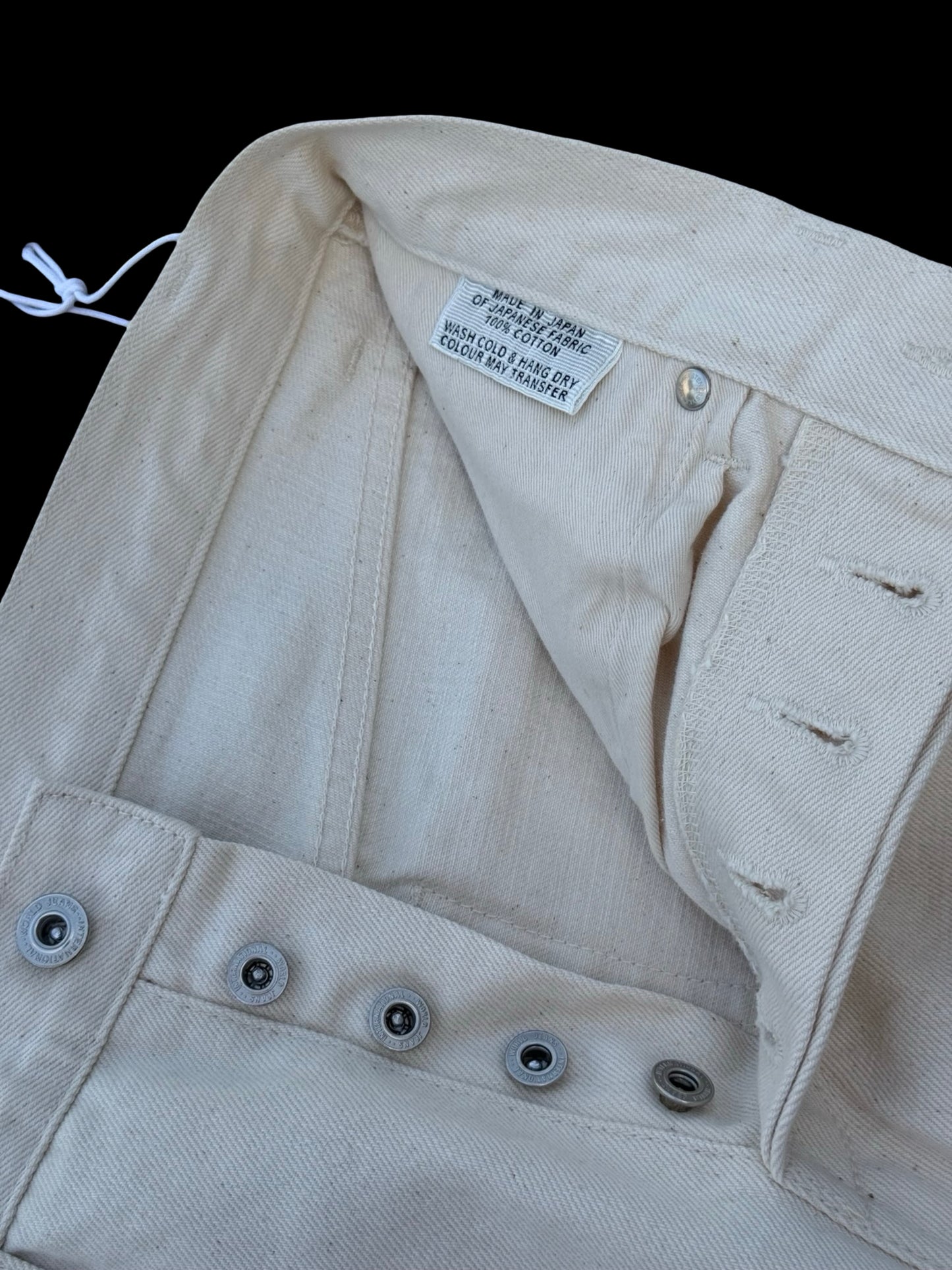 Natalino Japanese Selvedge Jeans 32 X 32” Ecru RRP £260