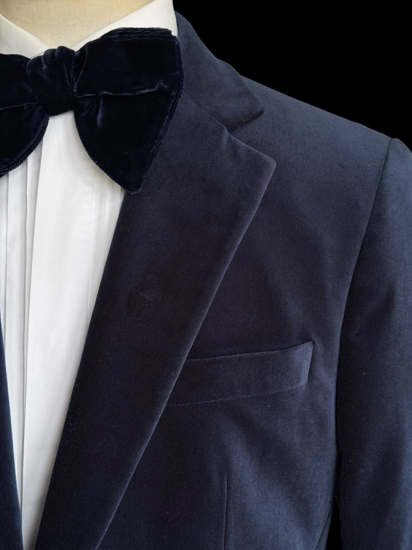 BNWT Barrington & Ayre Navy Blue Velvet Jacket 42R RRP £395 Brisbane Moss