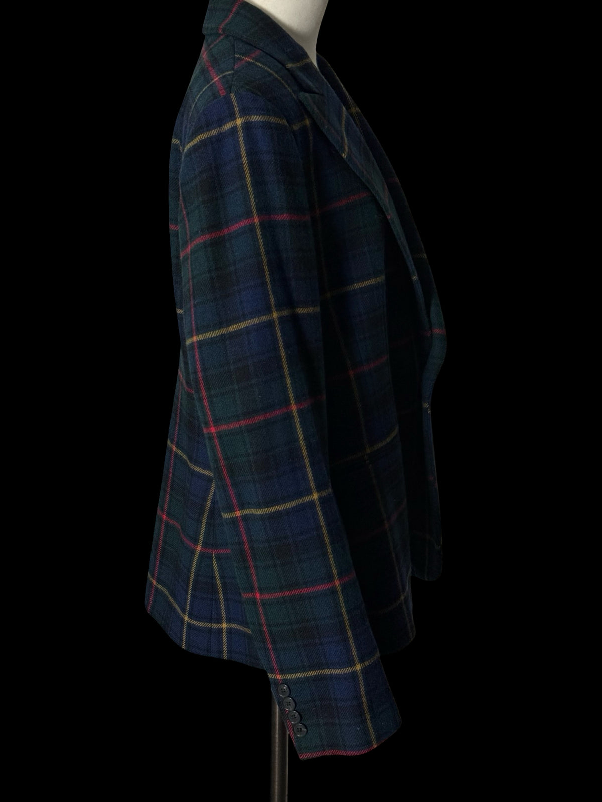 Women’s Polo Ralph Lauren Tartan Wool Blazer Sport Coat UK16 / US12 RRP £650