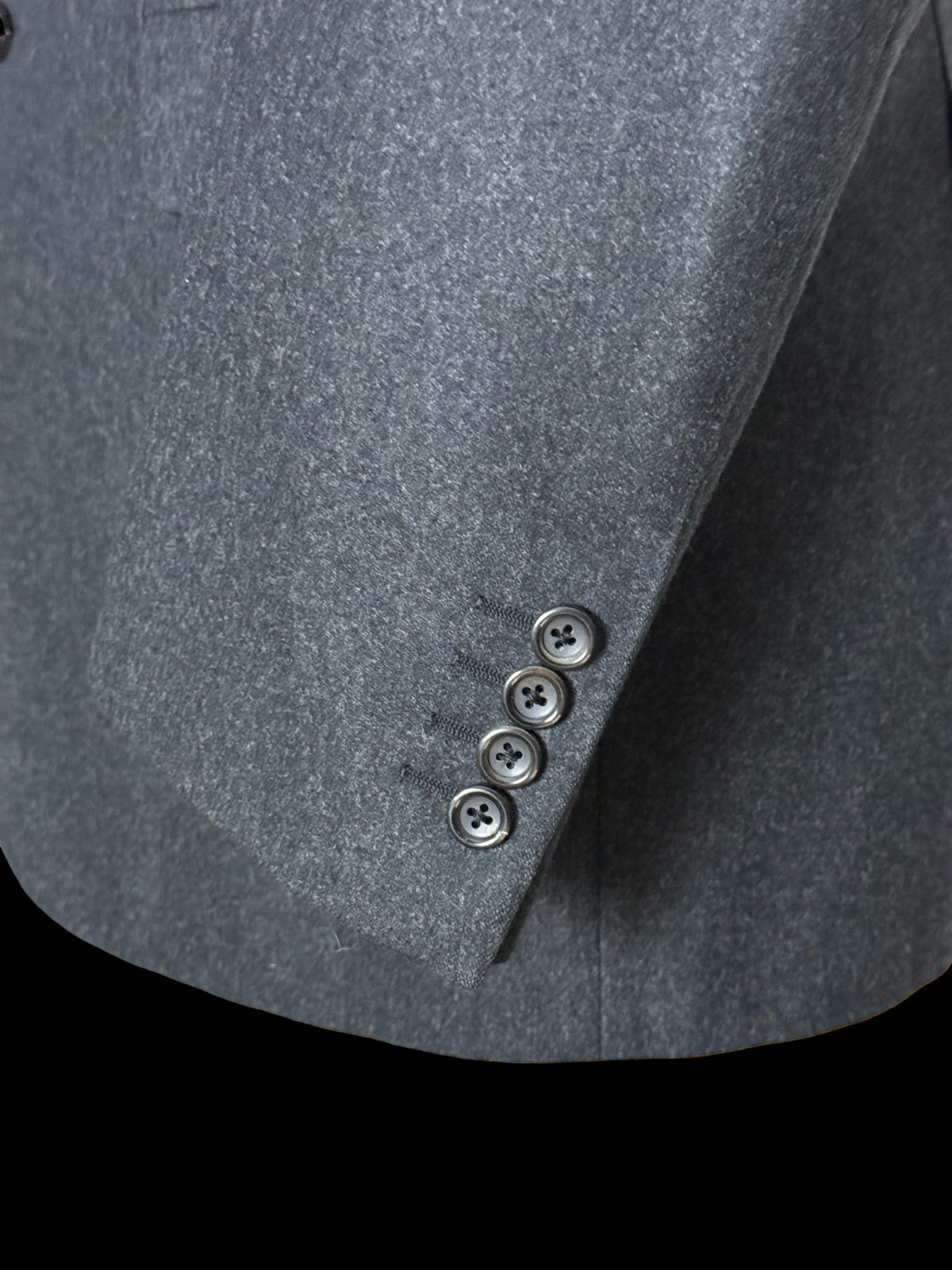 Canali Charcoal Grey Flannel Suit 46L / W38L Silver Label RRP £1.8k