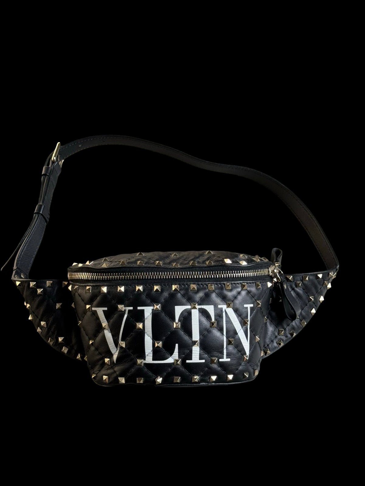 Women’s Valentino Garavani Rockstud Belt Bag Black Leather RRP £1200