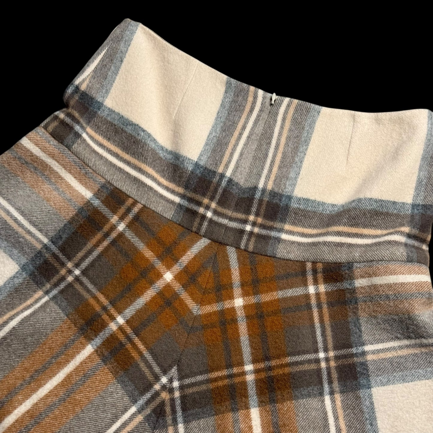 BNWT Alexander Mcqueen Tartan Fringed Skirt IT42 Runway 2005 RARE