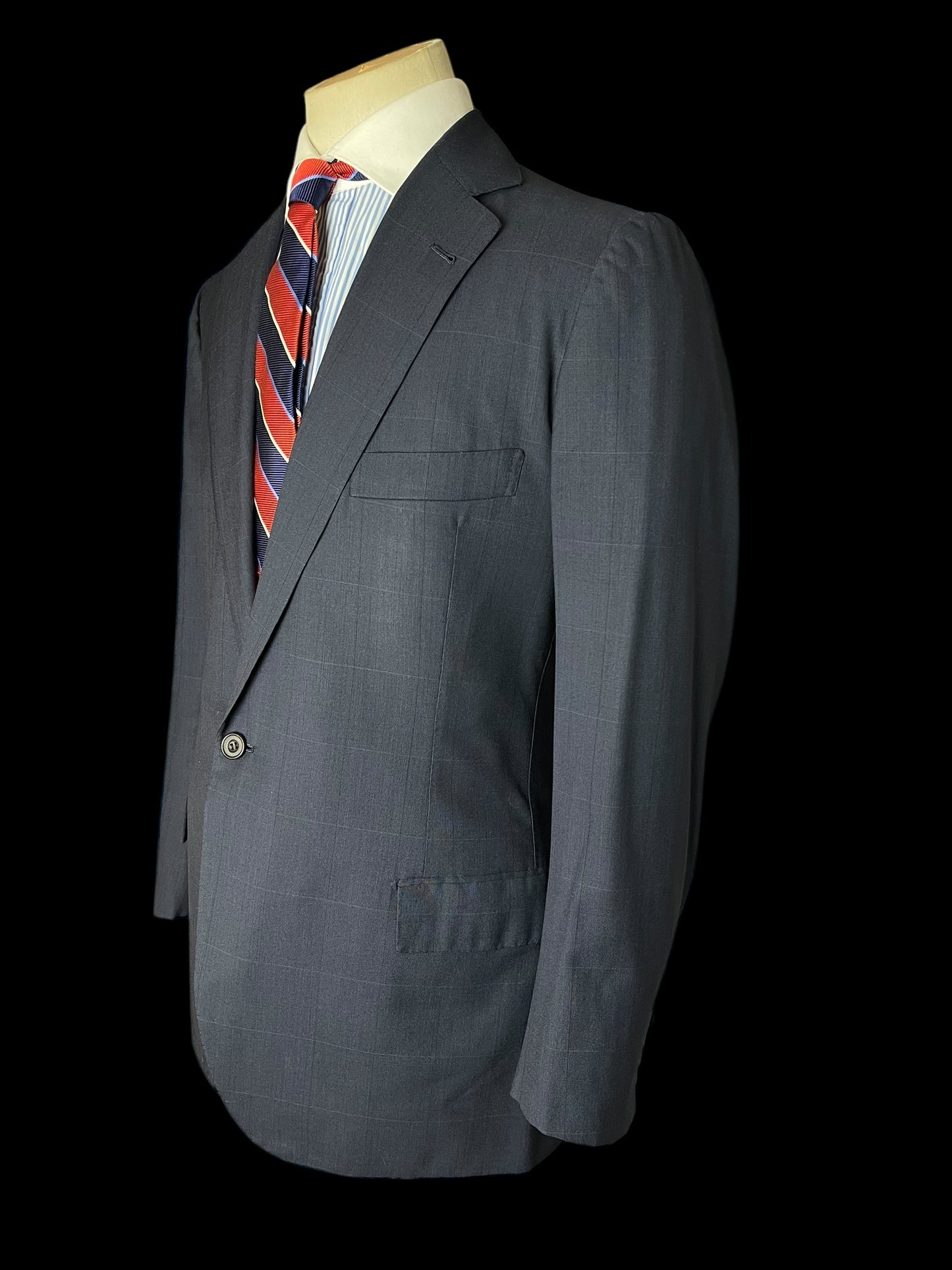 Rubinacci LH Napoli Bespoke Suit 40S / W34-35” Navy Blue