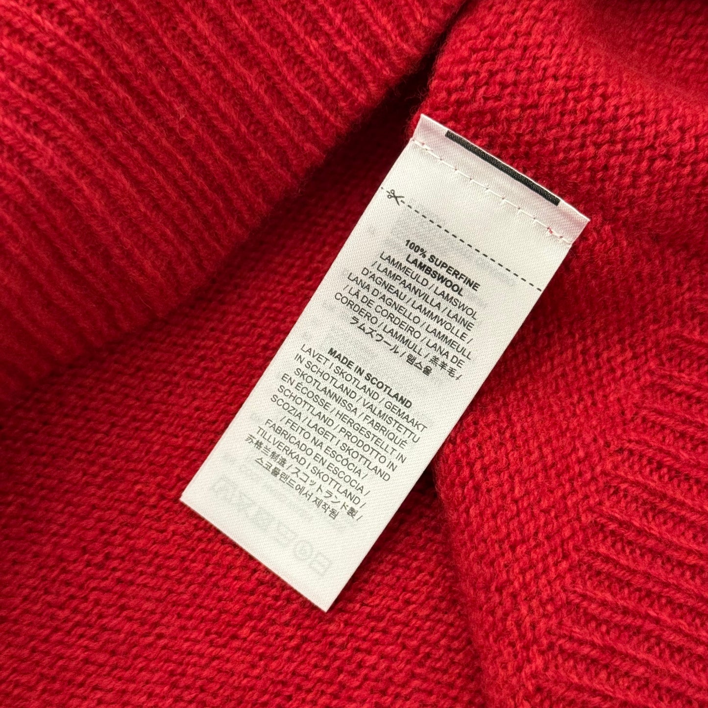 BNWT Natalino Superfine Wool Roll Neck Jumper Red RRP £185