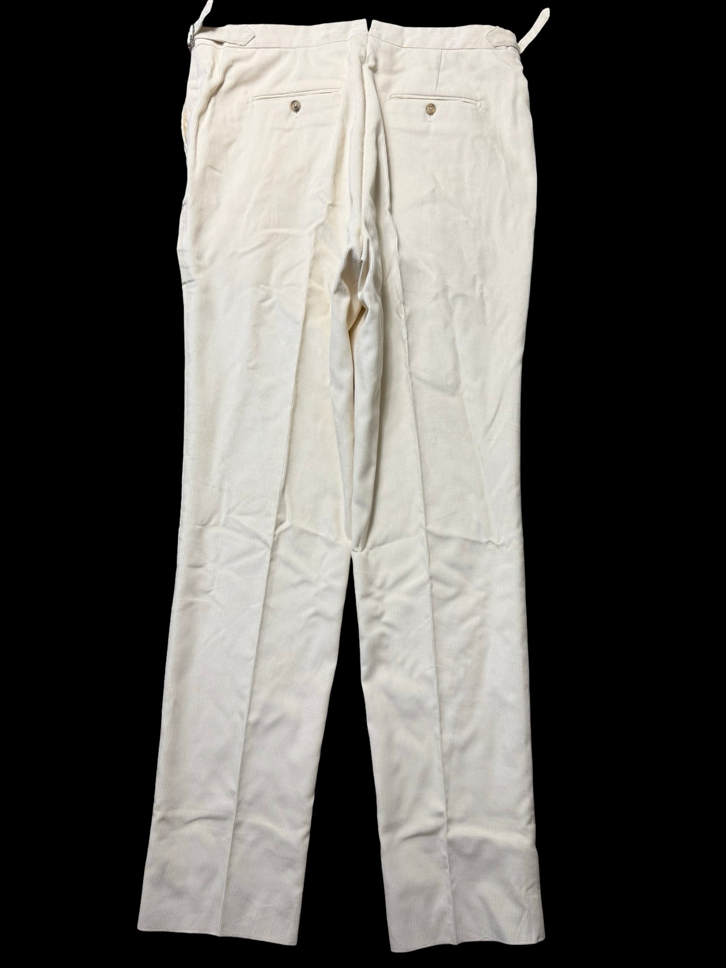 BNWT Men’s Natalino Single Pleat Corduroy Trousers Ecru W40” RRP £180