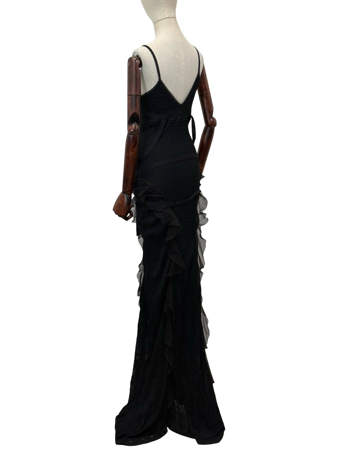Christian Dior John Galliano 2003 ‘Tough Chic’ Evening Dress UK14 F42 US10