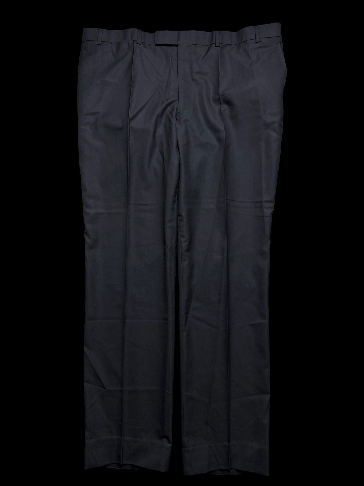 Savile Row Bespoke Cad & Dandy 3PC Black Suit 44L / W42R