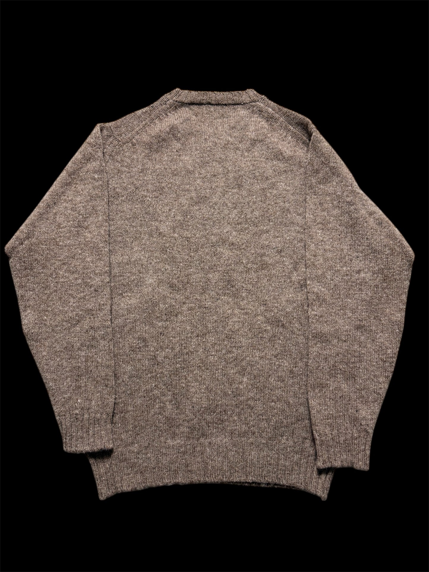 BNWT Malloch’s Wreay Shetland Wool Crew Neck Jumper Small Nutmeg Brown RRP £205