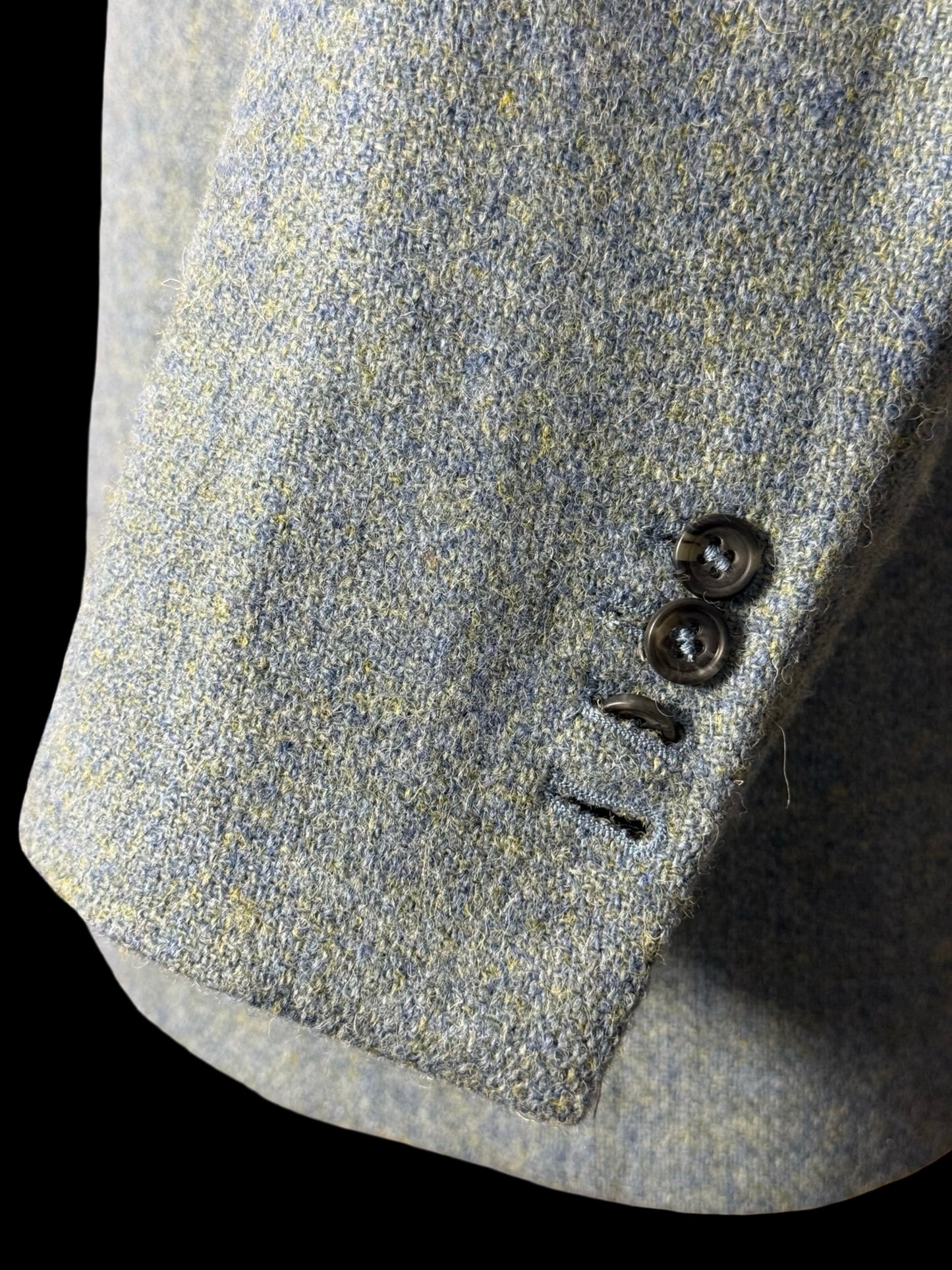 Bespoke Barrington & Ayre Heather Blue Harris Tweed Sport Coat 44L RRP £1095