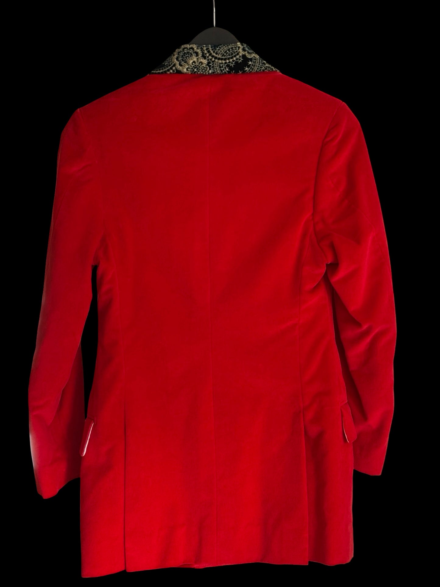 Bespoke John Kent (Kent Haste) Red Velvet Dinner Jacket Chest Size 32”