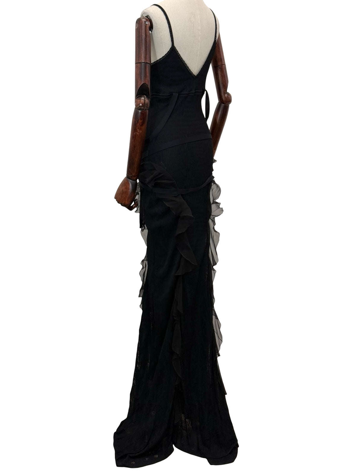 Christian Dior John Galliano 2003 ‘Tough Chic’ Evening Dress UK14 F42 US10