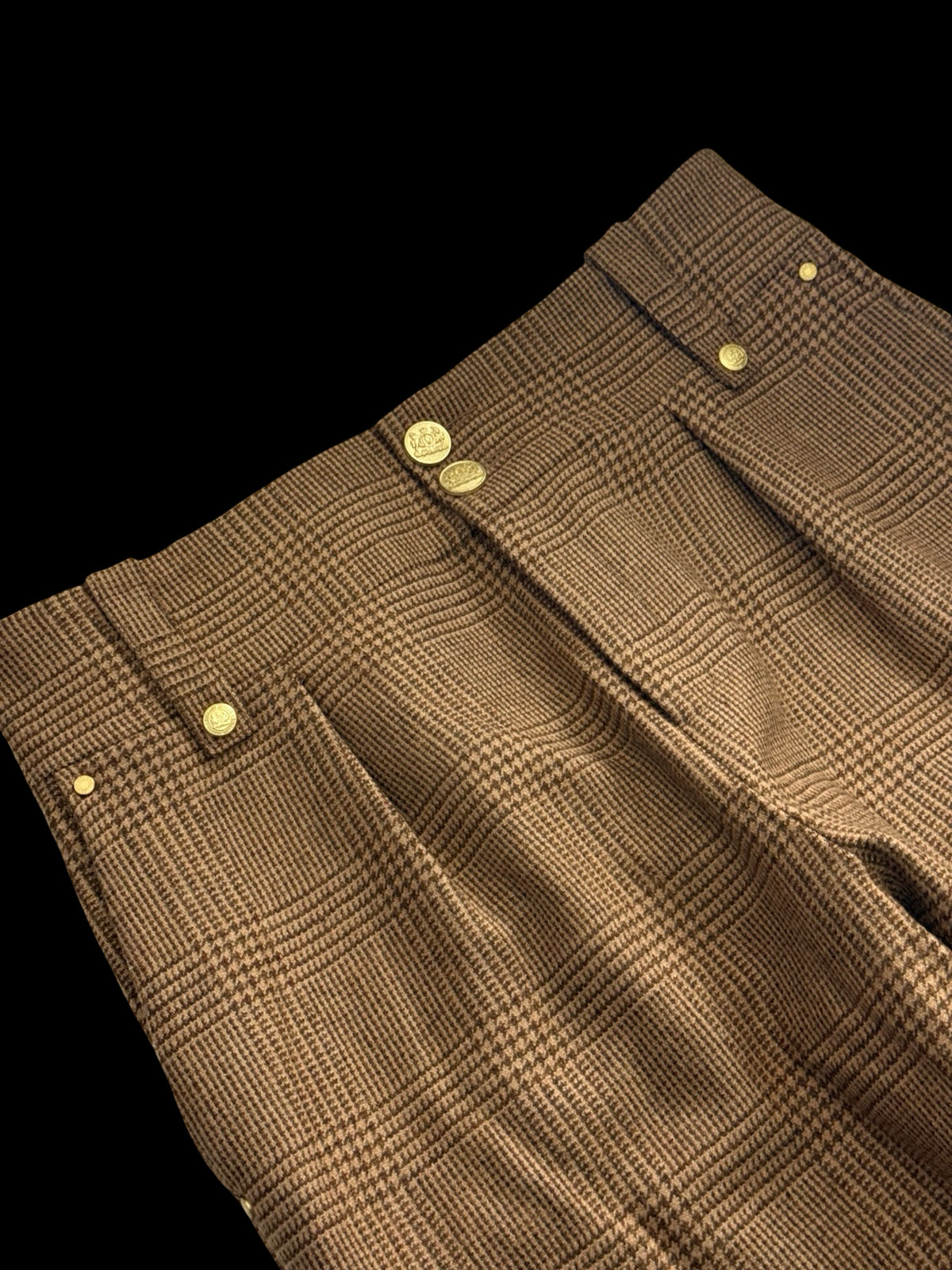Holland Cooper Tawny Tweed Peg Trousers UK 14 High Waisted RRP £299