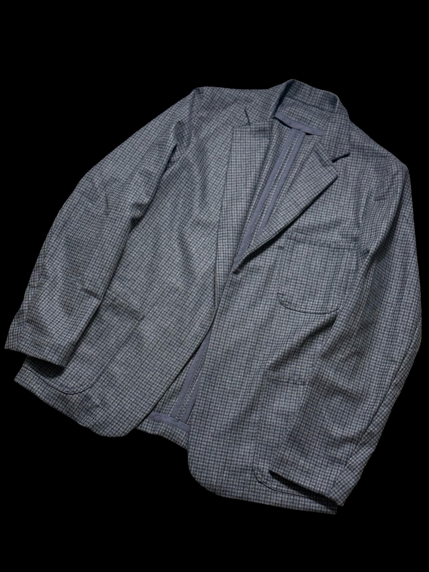 Barrington & Ayre Fox Brothers Flannel Blazer Sport Coat 38S Gingham Check