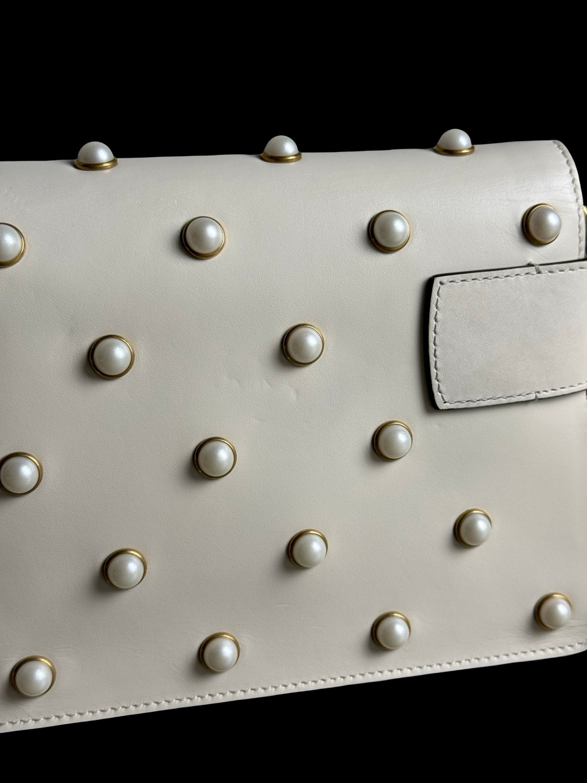 Gucci Queen Margaret Broadway Shoulder Bag Bee Pearls RRP £2250