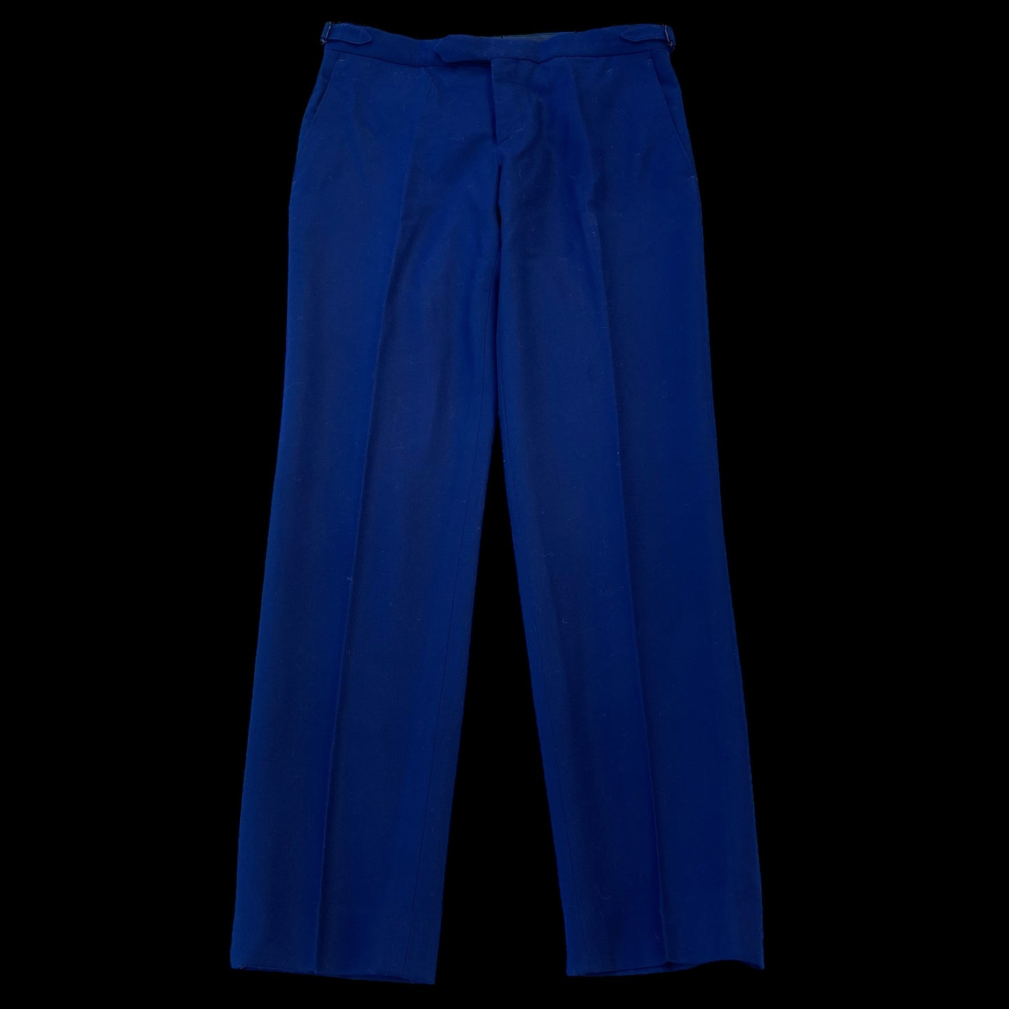 Mark Powell Flannel Suit Trousers 32R Blue