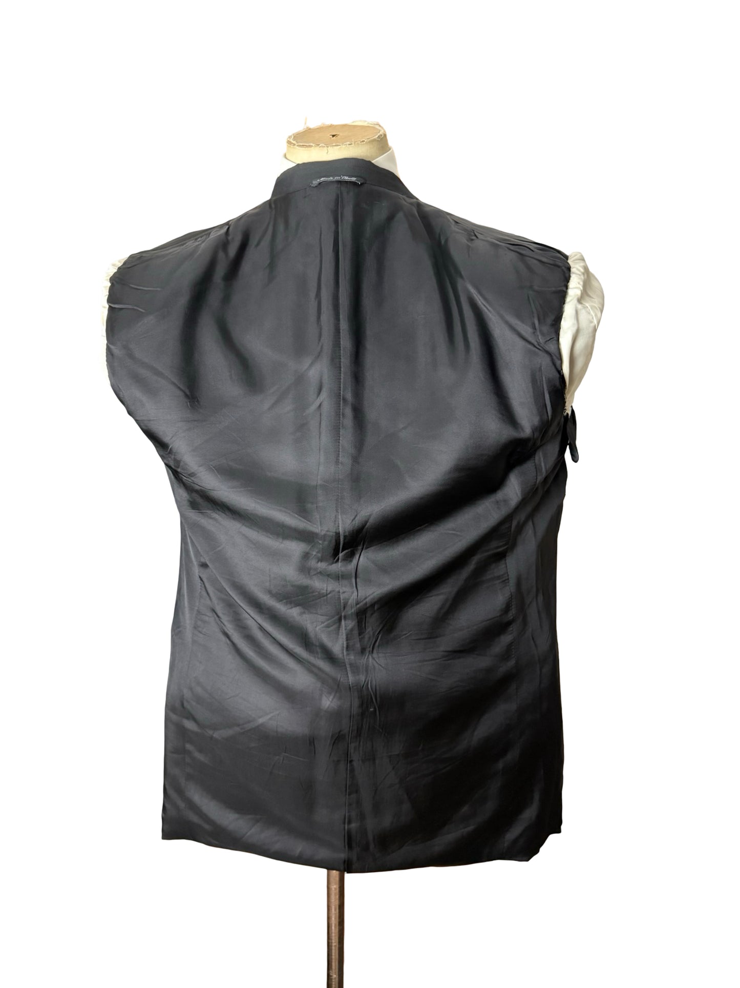 Vintage Canali Double Breasted Dinner Suit 42L / W36L Wool & Mohair Pleat Front