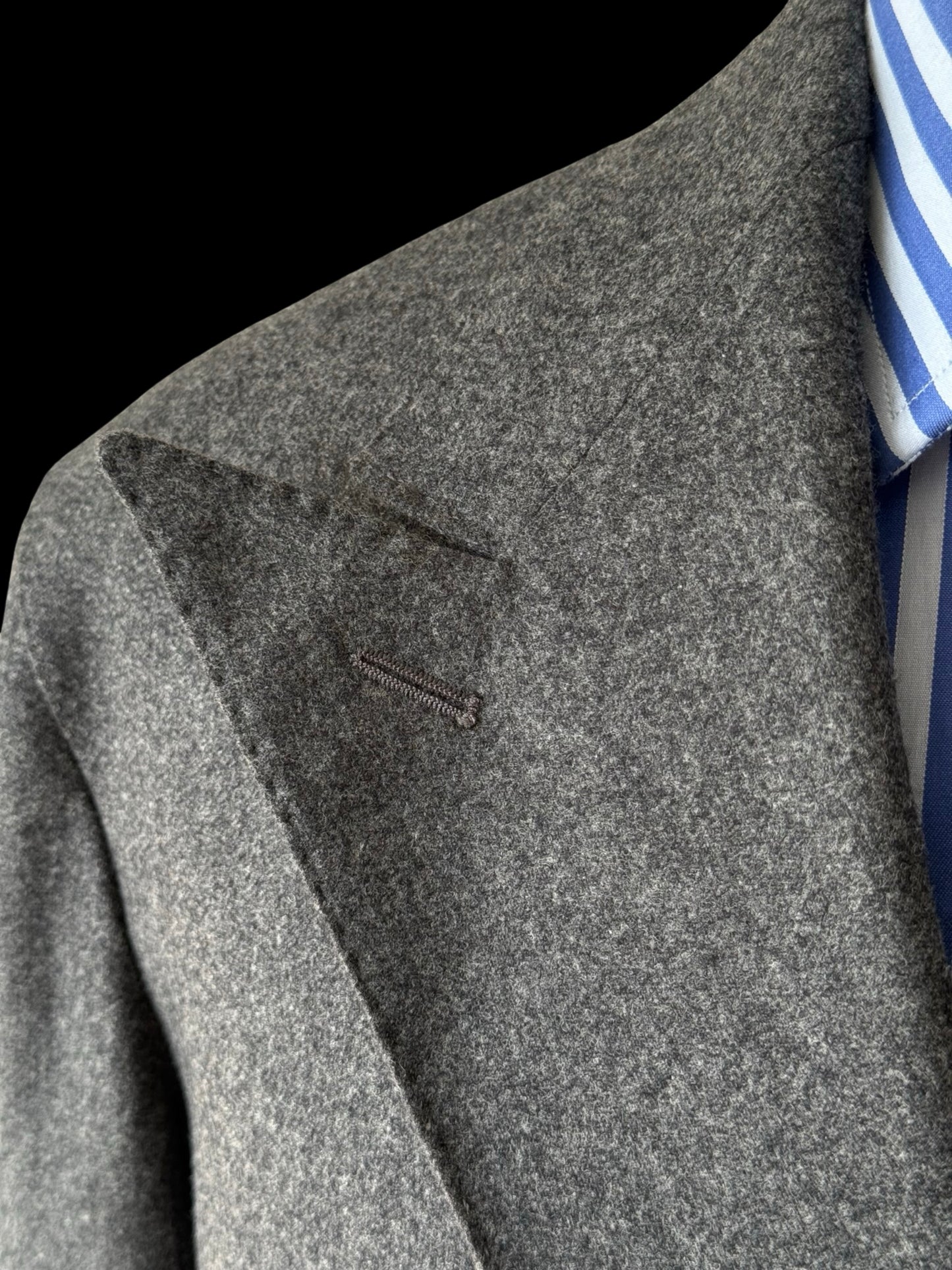 BNWT Natalino Double Breasted Mid Grey Flannel Sport Jacket 44L RRP £525